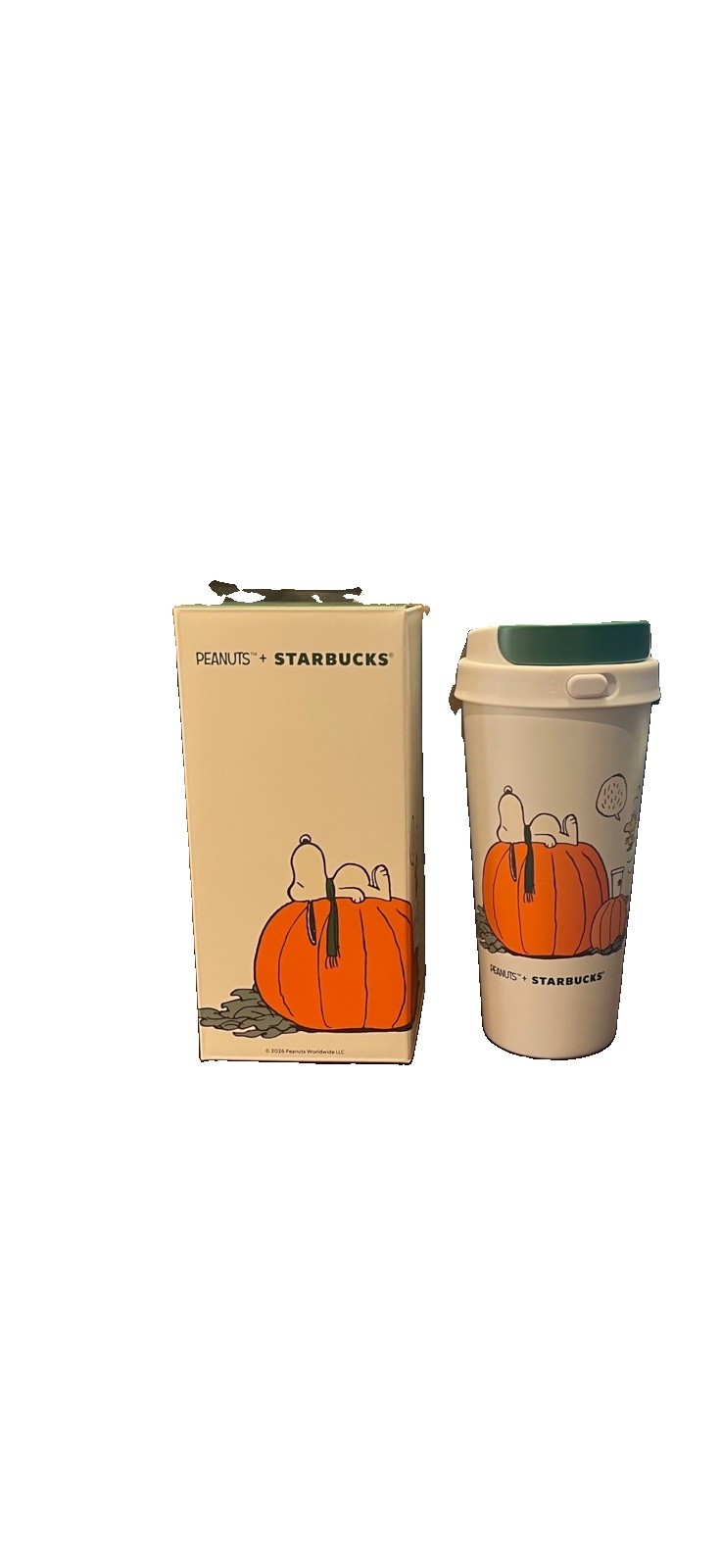 Genuine Starbucks x Peanuts Snoopy The Great Big Pumpkin Tumbler