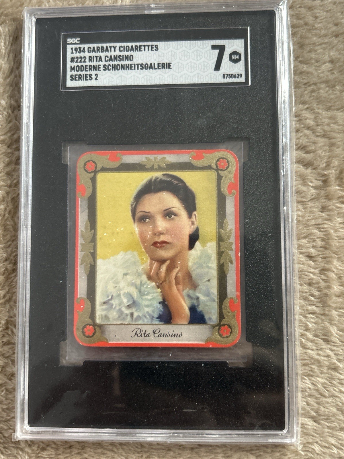1934 Garbaty Cigarettes Rita Cansino SGC 7 NM Pre-War Tobacco Card