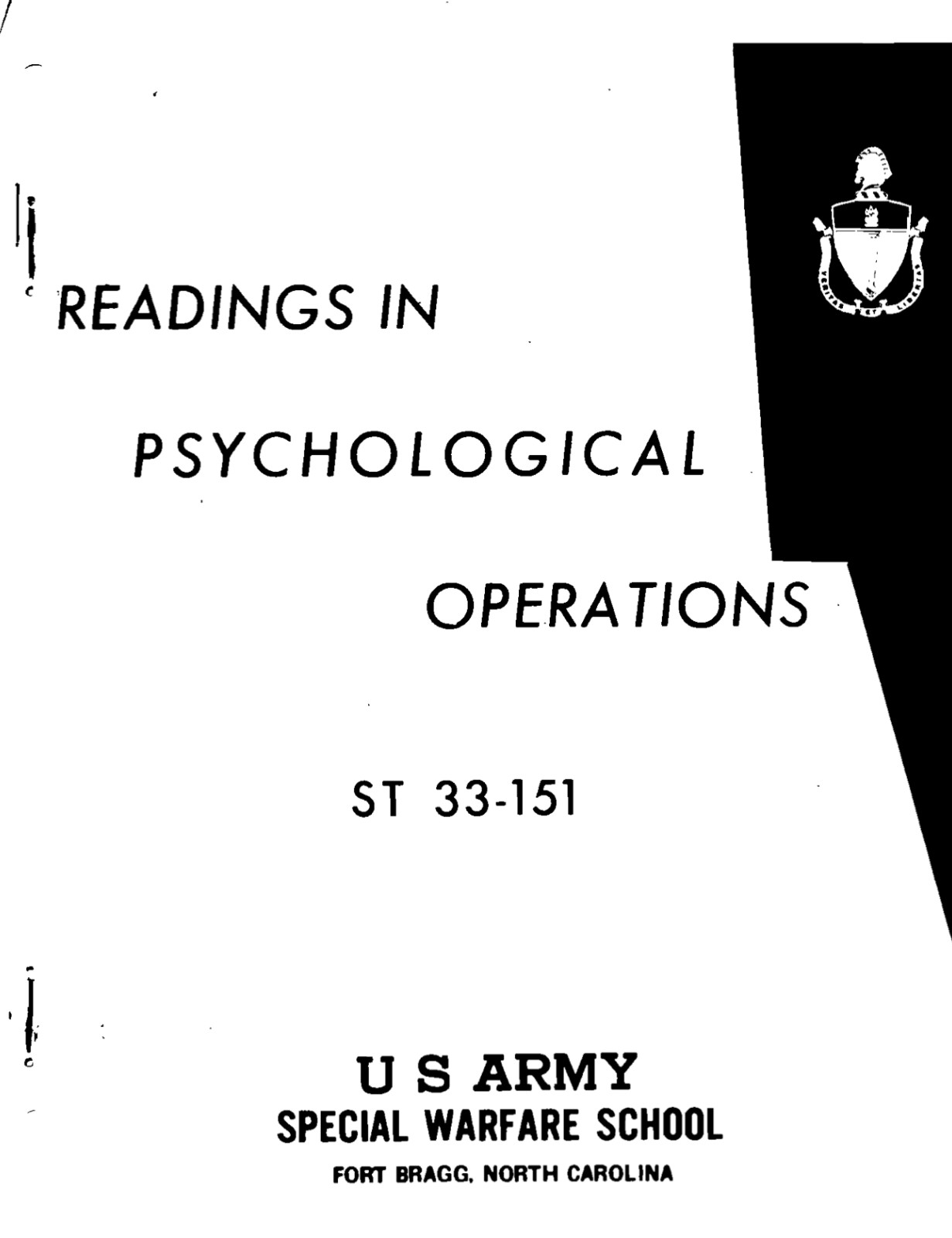 505 Page 1968 ST 33-151 Readings In Psychological Operations PSYOP on Data CD