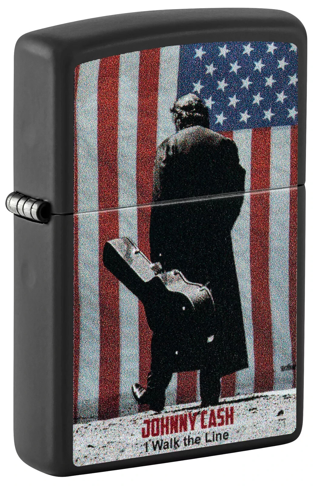 Zippo Johnny Cash Walk the Line Black Matte 46166