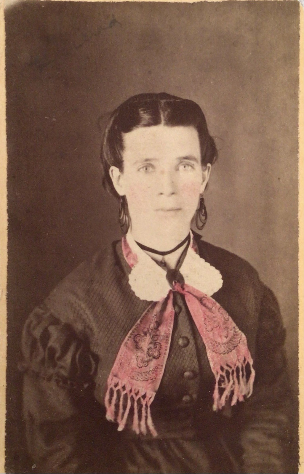1860’s Civil War Era Antique CDV PHOTO Young Lady Seated Tinted Pink 1860’s Civil War Era Antique CDV PHOTO Young Lady Seated Tinted Pink