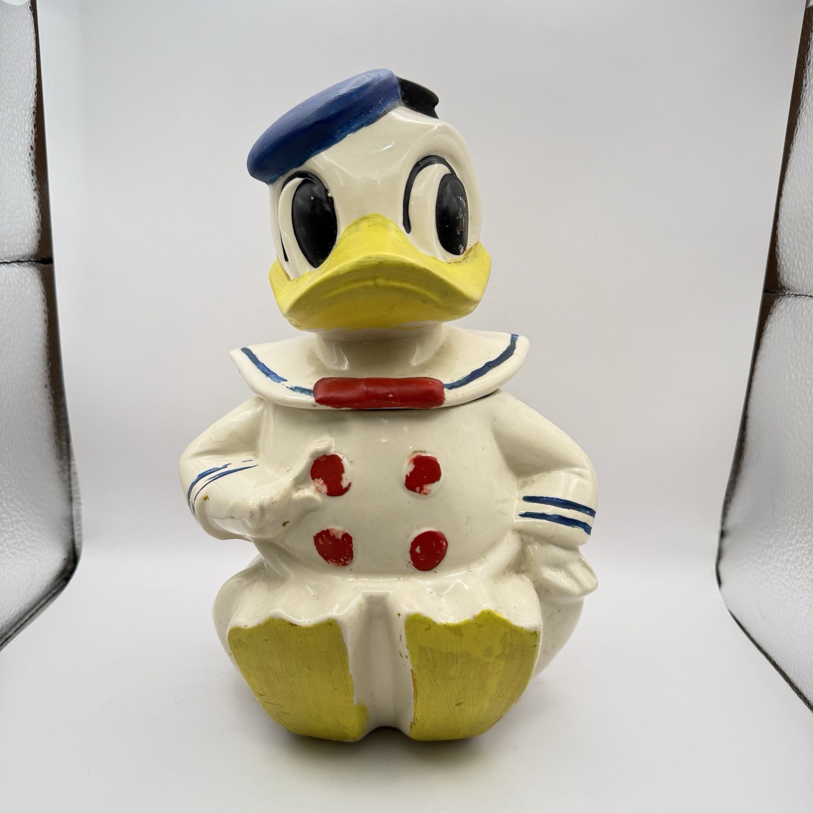 DONALD DUCK Sailor Navy Classic Walt Disney Cookie Jar Vintage Disneyrama DONALD DUCK Sailor Navy Classic Walt Disney Cookie Jar Vintage Disneyrama