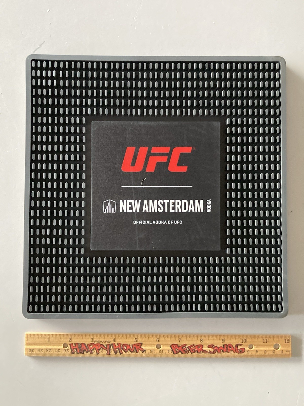 ✅ UFC New Amsterdam Vodka Rubber Beer Bar Spill Mat tap Kegerator  MMA Large