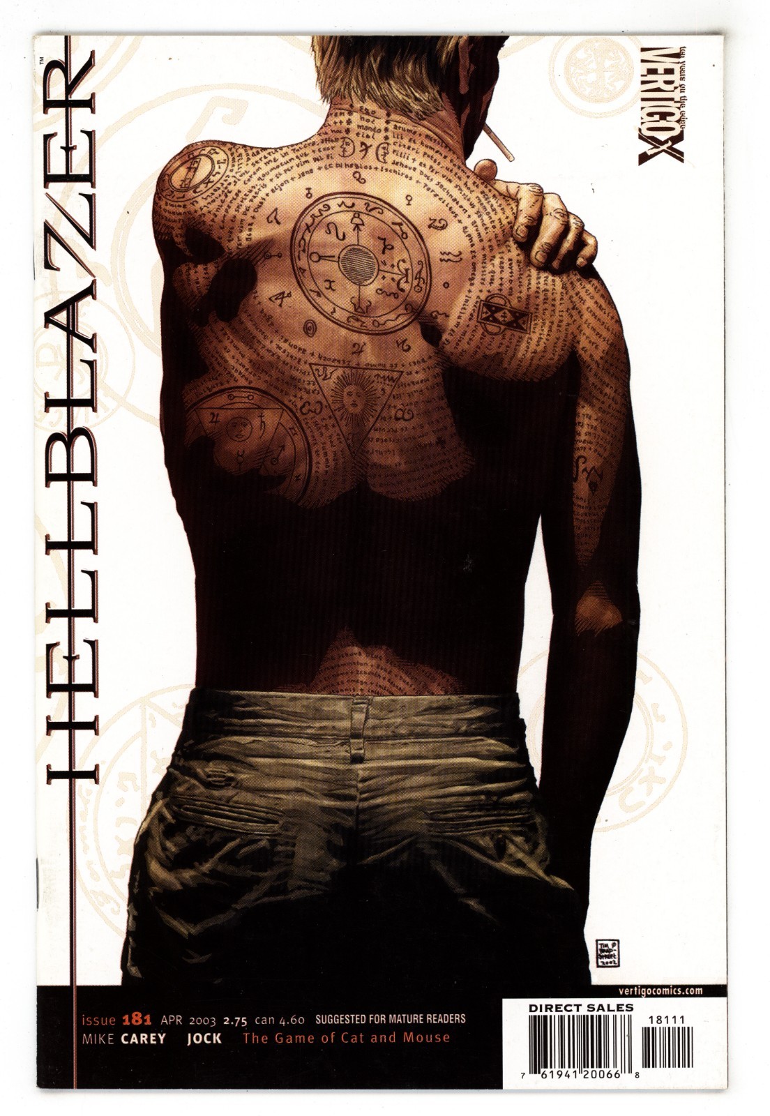 Hellblazer #181 NM 9.4 2003  Tim Bradstreet Cover
