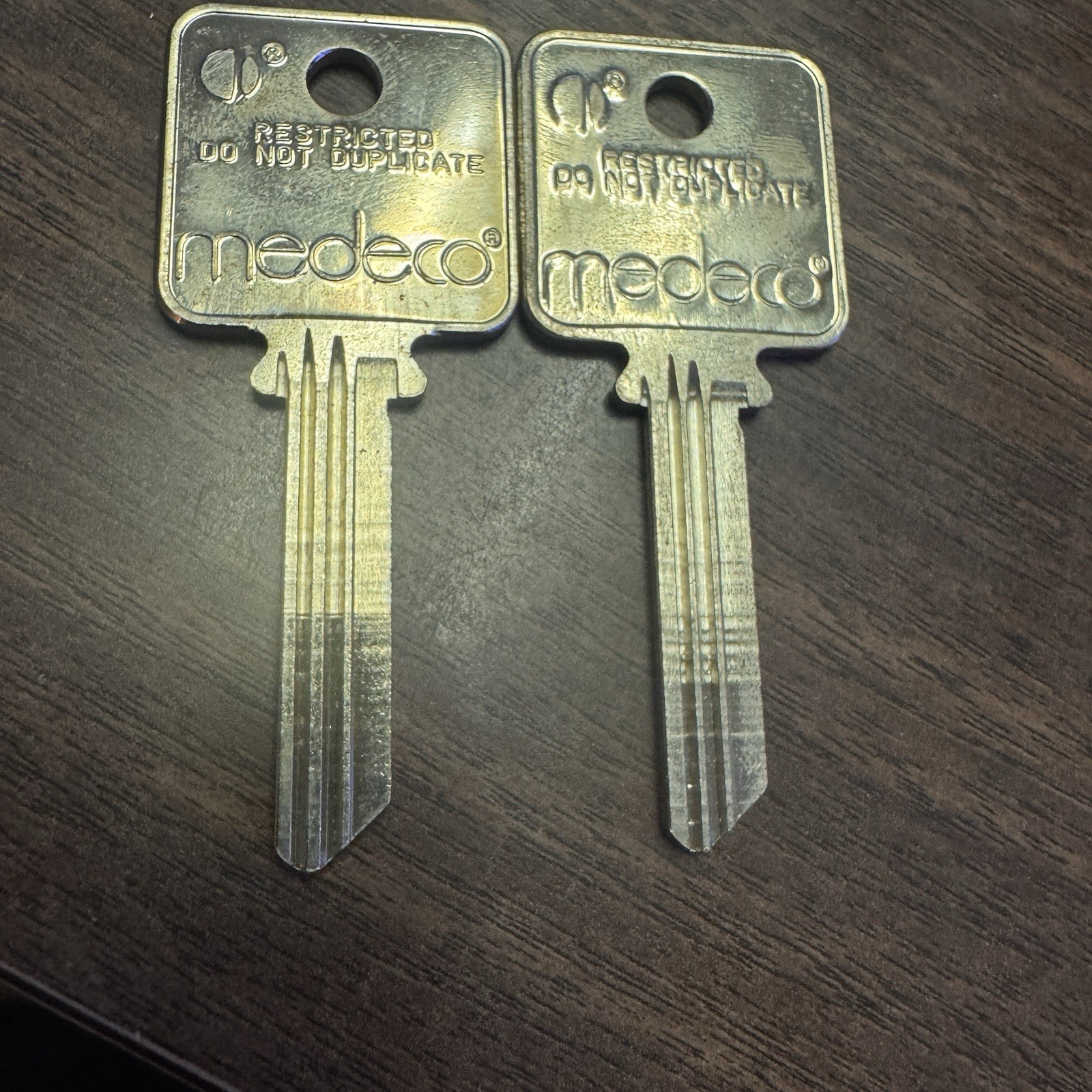 TWO KEY BLANKS FIT MEDECO LOCKS #A1638 BIAXIAL G3 KEYWAY 6-PIN 