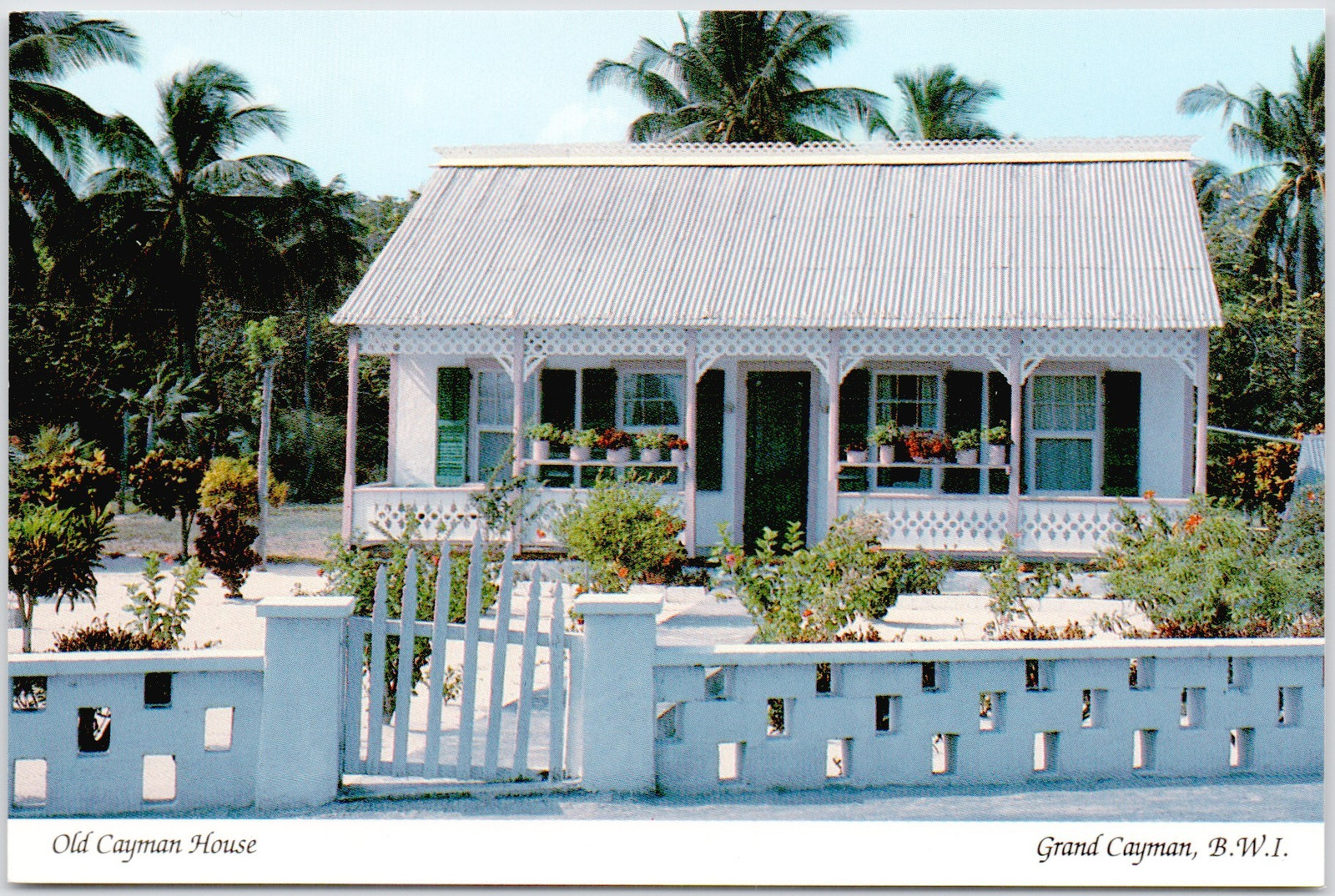 Old Cayman House Grand Cayman BWI Islands Postcard