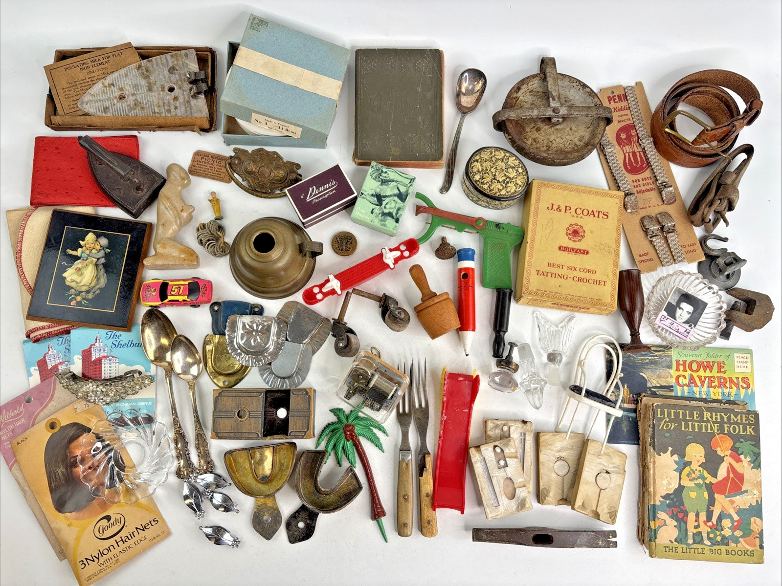 Vintage & Antique Miscellaneous Collectibles Junk Drawer Lot 8 1/2\