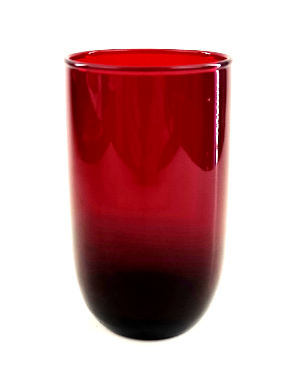Anchor Hocking Royal Ruby Red Tumbler Rolly Polly Vintage