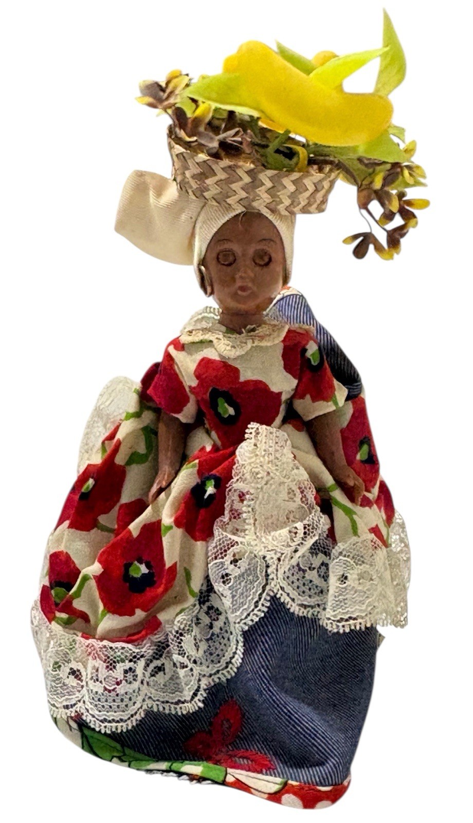 VTG Chiquita Doll Made In Bermuda In Traditional Dress Tropical Island