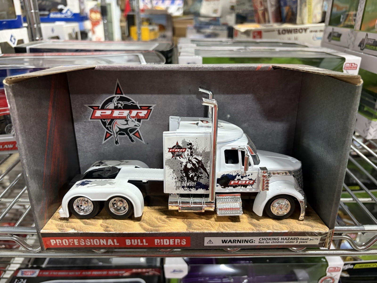 International Lonestar Truck Tractor White PBR Professional Bull Riders 1/43