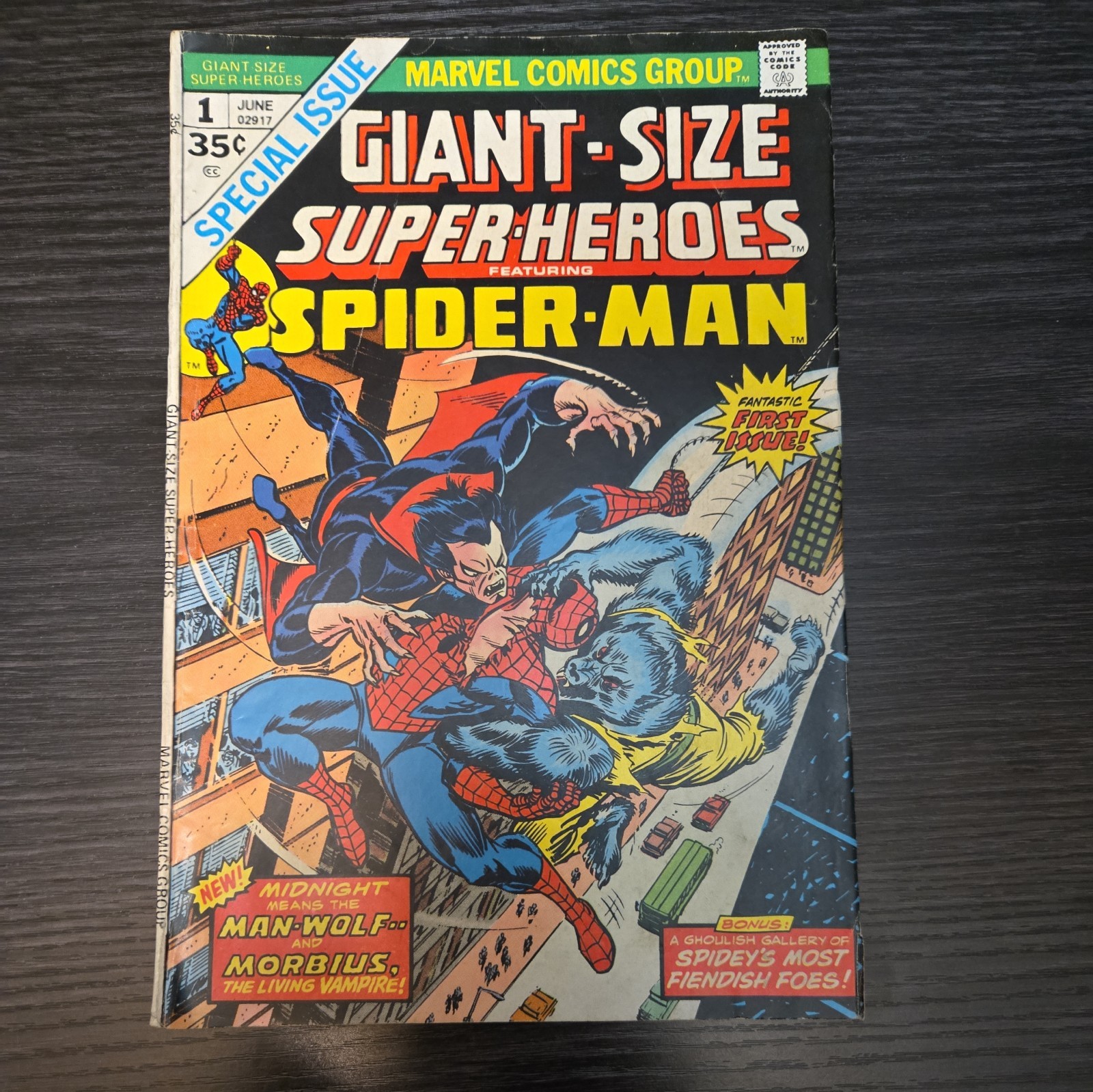 Giant-Size Super-Heroes Spider-Man #1 (1974) - Morbius Man-Wolf Giant-Size Super-Heroes Spider-Man #1 (1974) - Morbius Man-Wolf