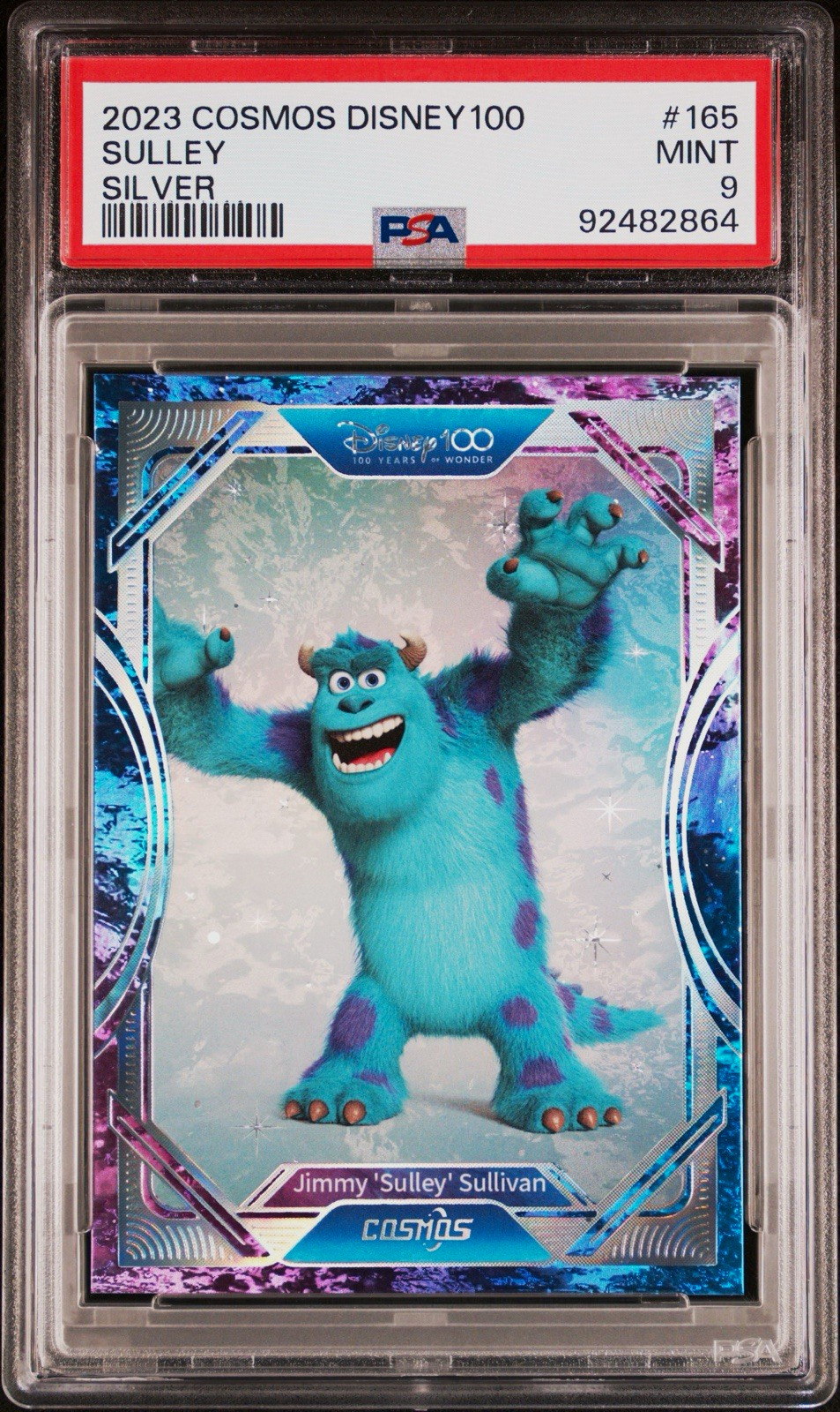 2023 COSMOS Disney 100 Sulley Silver #165 Chinese Non-Sport Card PSA 9