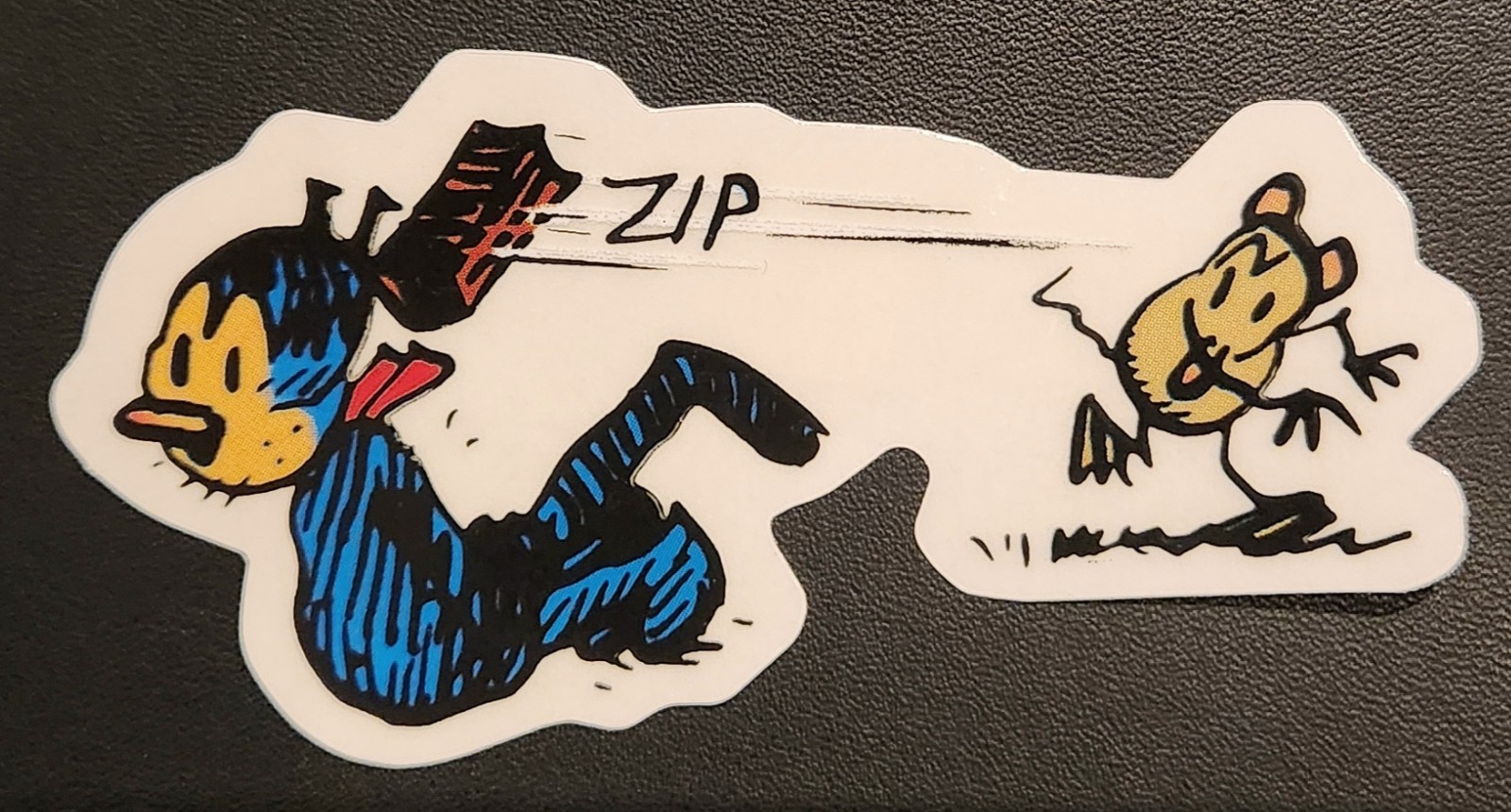 KRAZY KAT & IGNATZ vinyl sticker, original vintage stock, cat cartoon art, RARE
