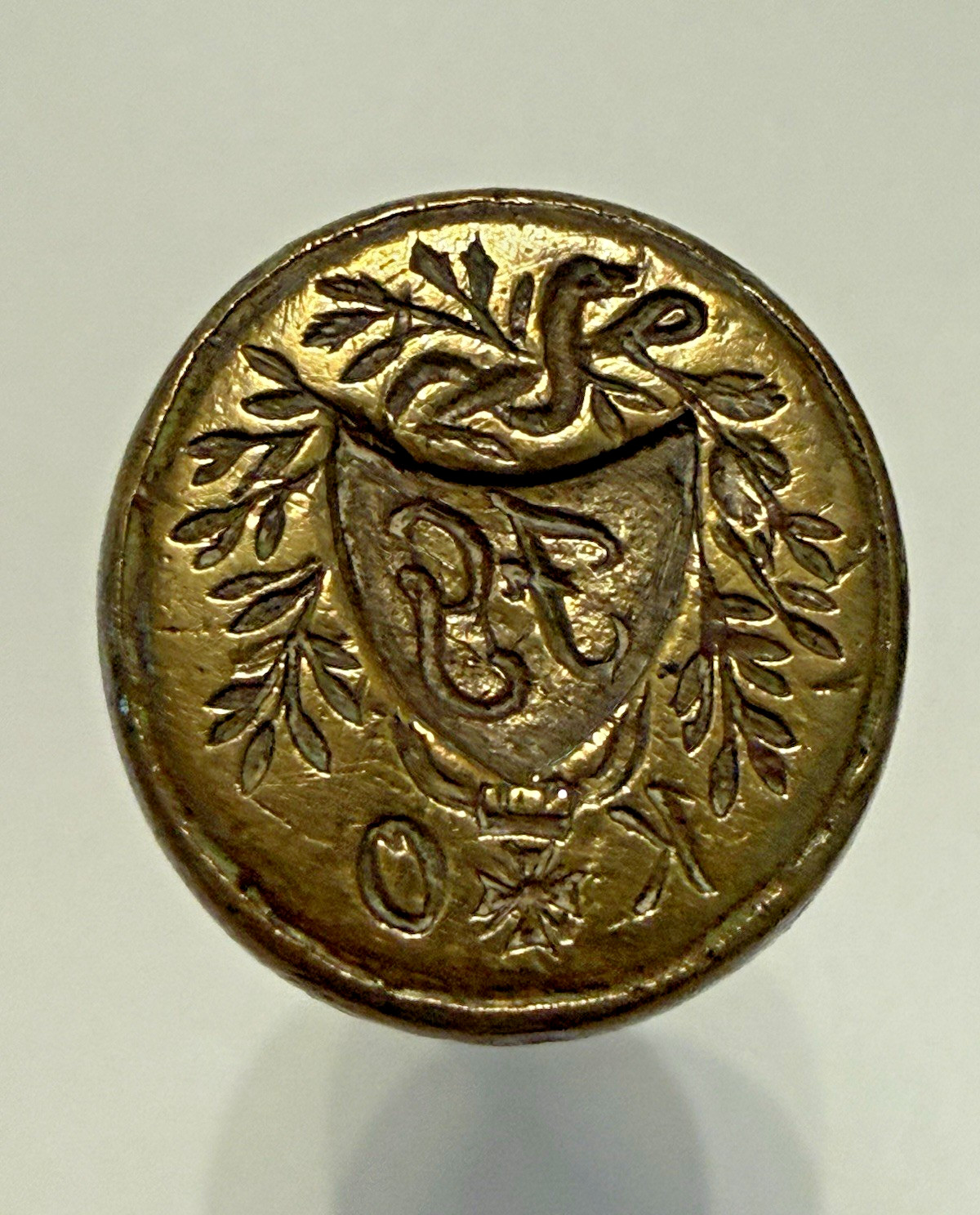 ANTIQUE Wax Seal - Kings Own, British Knights, Iron Cross