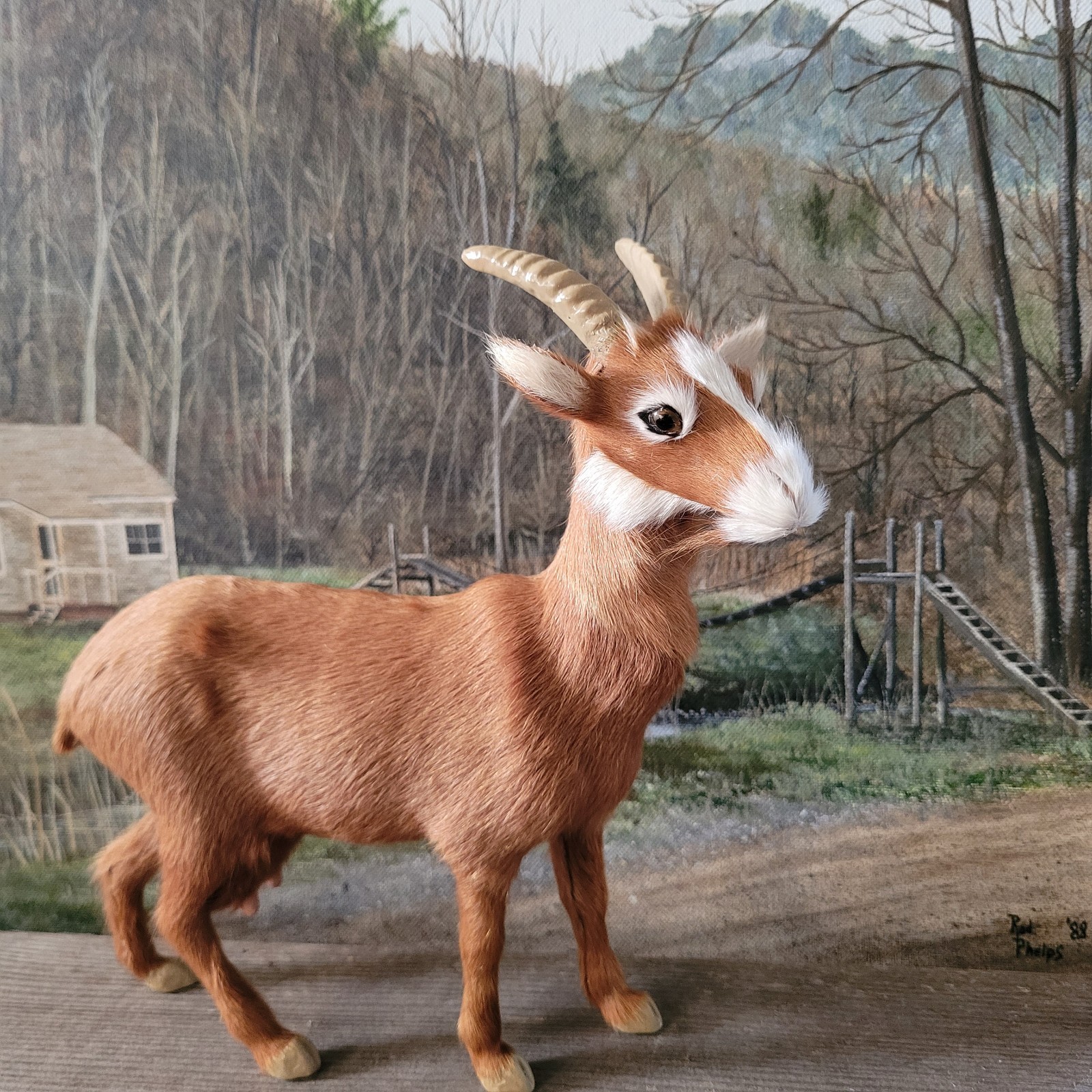 StealStreet Furry Nanny Goat Collectible Decoration Model New RARE, RETIRED