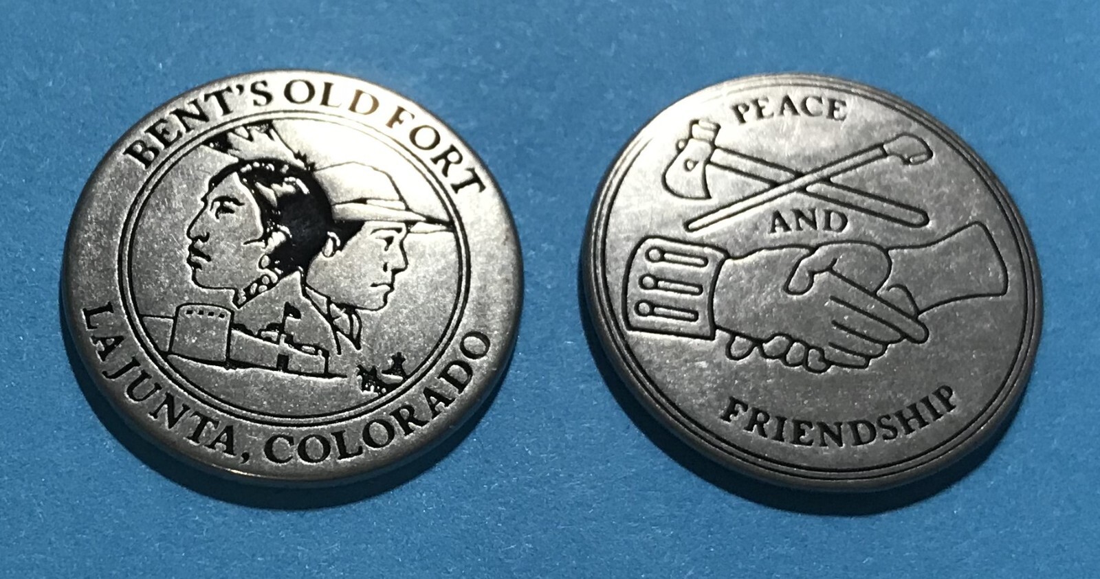 Bent\'s Old Fort Peace and Friendship Token Bent\'s Old Fort Peace and Friendship Token