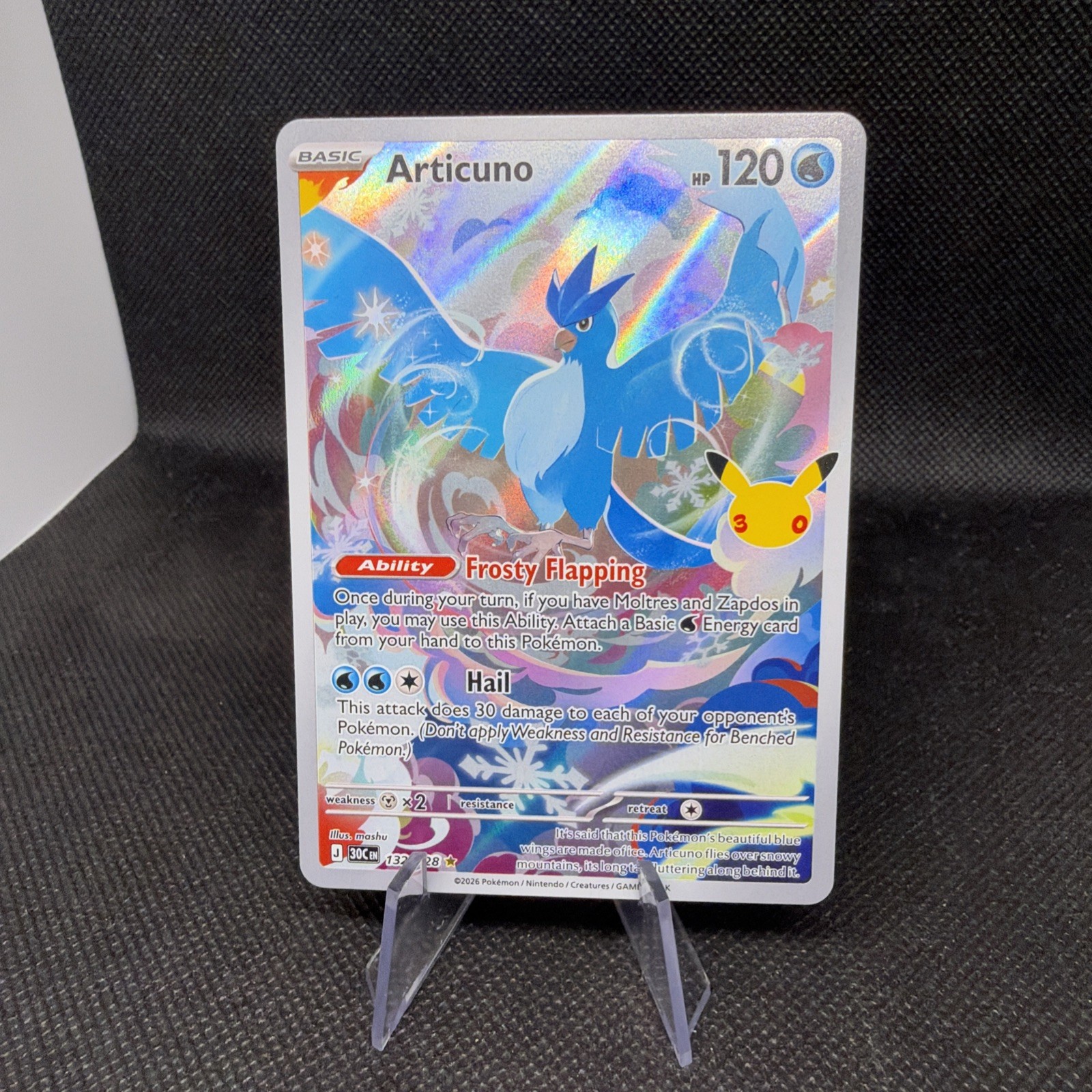 Articuno Pokémon 30th collection 24/78  illustration rare
