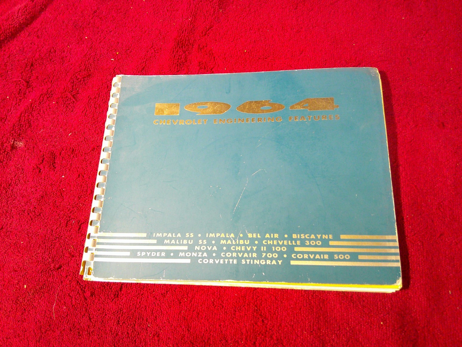 ORIGINAL 1964 CHEVROLET ENGINEERING FEATURES BOOK IMPALA CORVETTE CHEVELLE NOVA