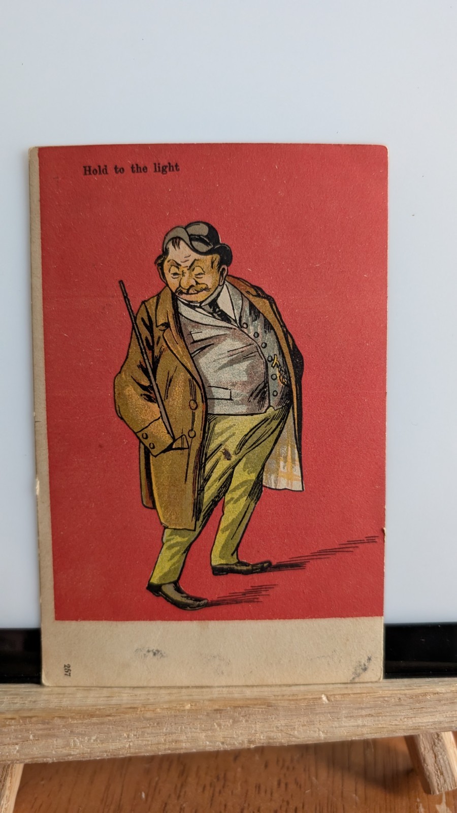 Rare Hold To Light Postcard HTL
