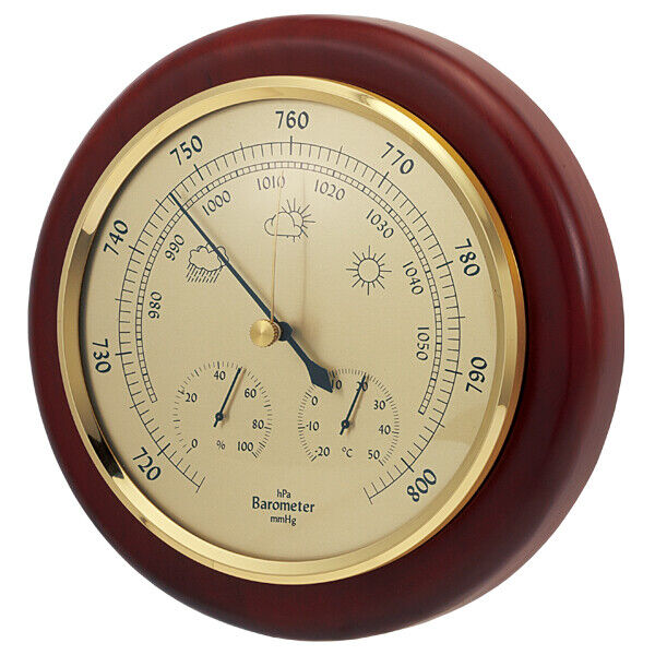 Marine Weather Station Barometer Thermometer Hygrometer Ideal Gift Boxed New
