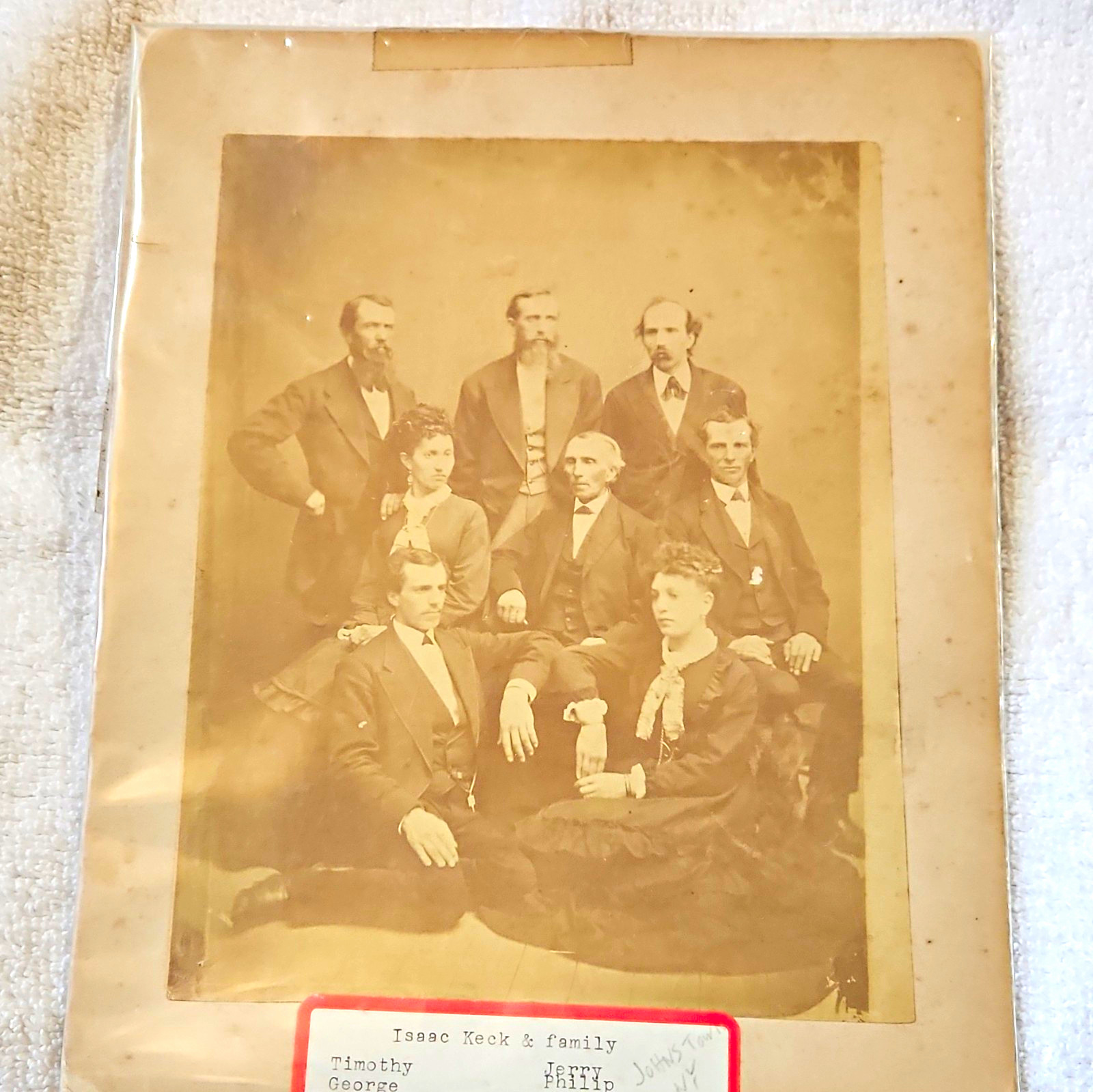 Identified 1873 Antique Victorian Family Photo Isaac Keck & Family Johnstown NY Identified 1873 Antique Victorian Family Photo Isaac Keck & Family Johnstown NY