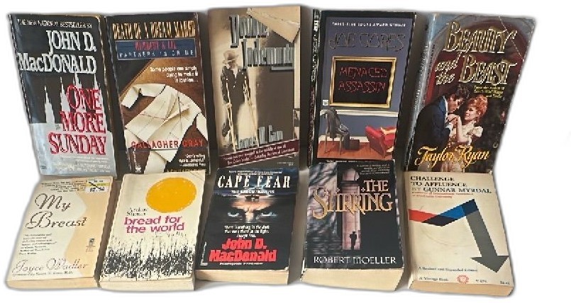Vintage Paperback Book Lot 10 Titles Varied Authors Mystery Romance Nonfiction Vintage Paperback Book Lot 10 Titles Varied Authors Mystery Romance Nonfiction