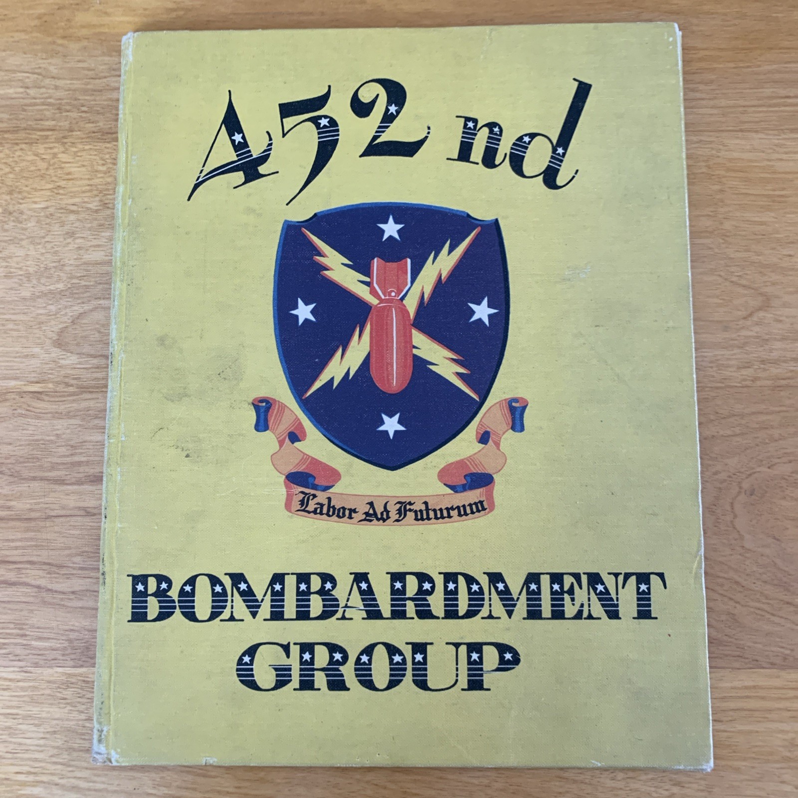 RARE WWII USAAF US Army Air Force 452nd Bombardment Group Theater Print 8th AAF