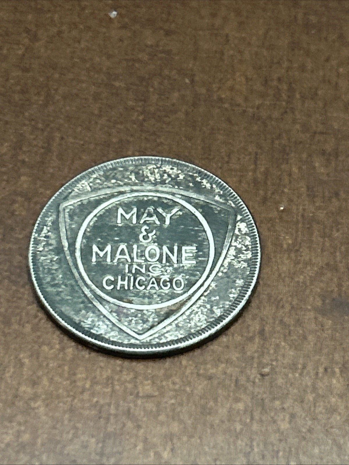 VTG Rare Charge Coin MAY & MALONE in Chicago Vintage