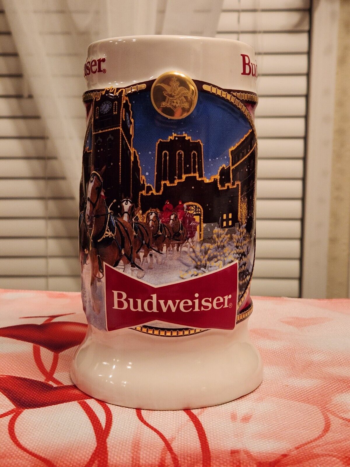 🍺 2020 Budweiser Holiday Series Stein 41st Anniversary Budweiser stein NIB 🍺