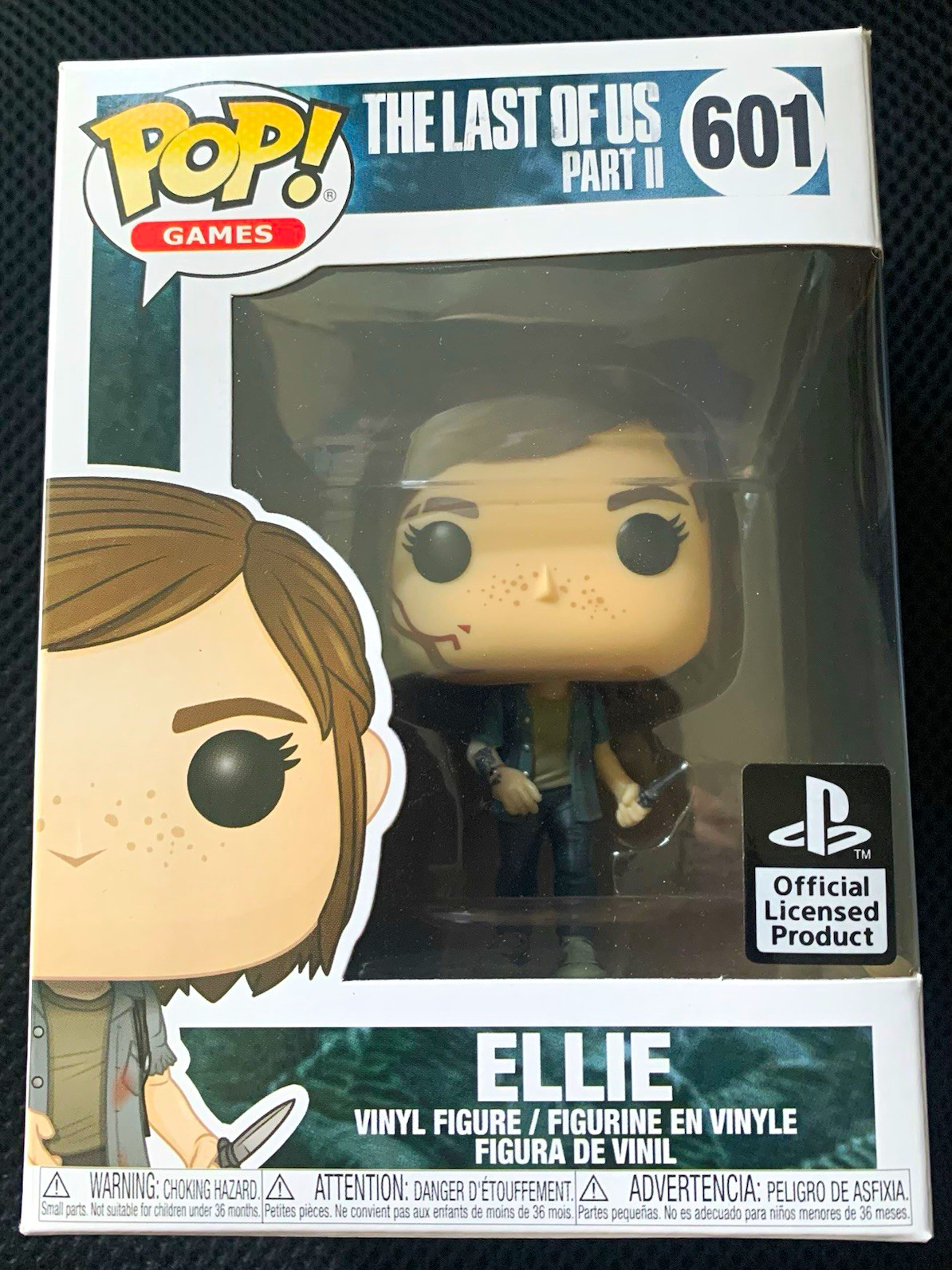 Funko Pop Games Ellie The Last of Us Part II Vinyl Figure #601 Licensed