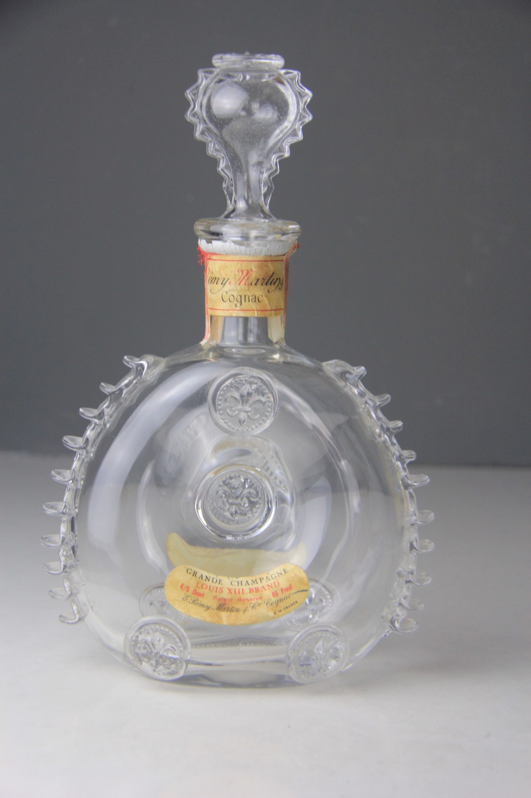 Baccarat Remy Martin Louis XIII Crystal Cognac Decanter Bottle w/Stopper Empty Baccarat Remy Martin Louis XIII Crystal Cognac Decanter Bottle w/Stopper Empty