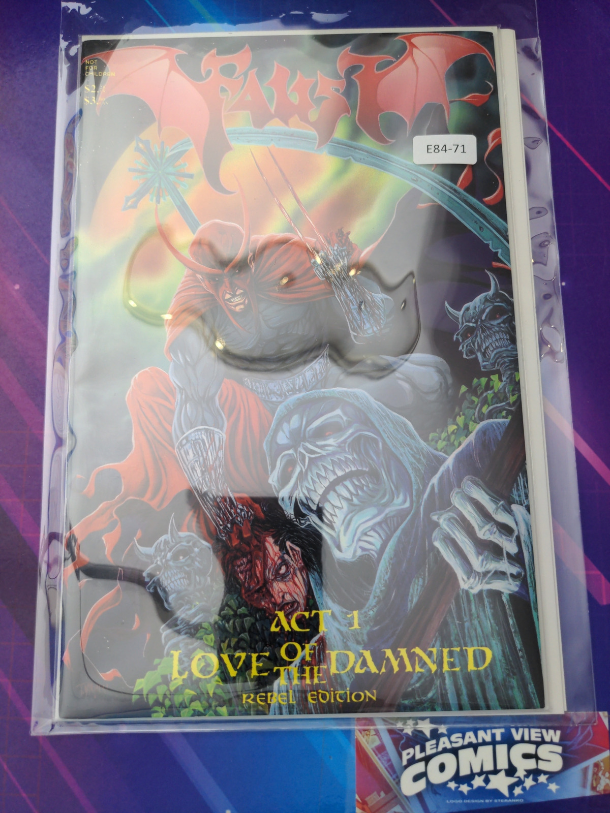 FAUST: LOVE OF THE DAMNED #1 HIGH GRADE REBEL STUDIOS COMIC BOOK E84-71