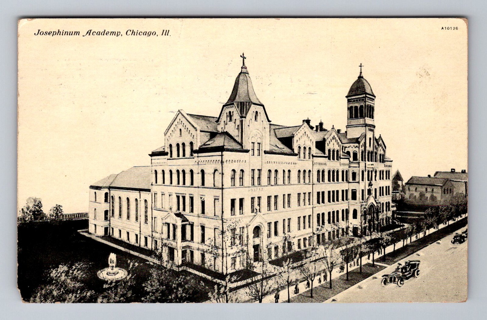 Chicago IL-Illinois, Josephinum Academy Exterior, Vintage c1911 Postcard