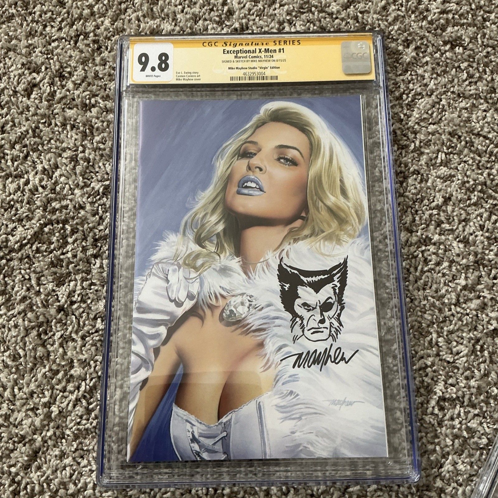 Exceptional X-Men 1 Mayhew Virgin SS CGC 9. 8 Wolverine Remark 🔥