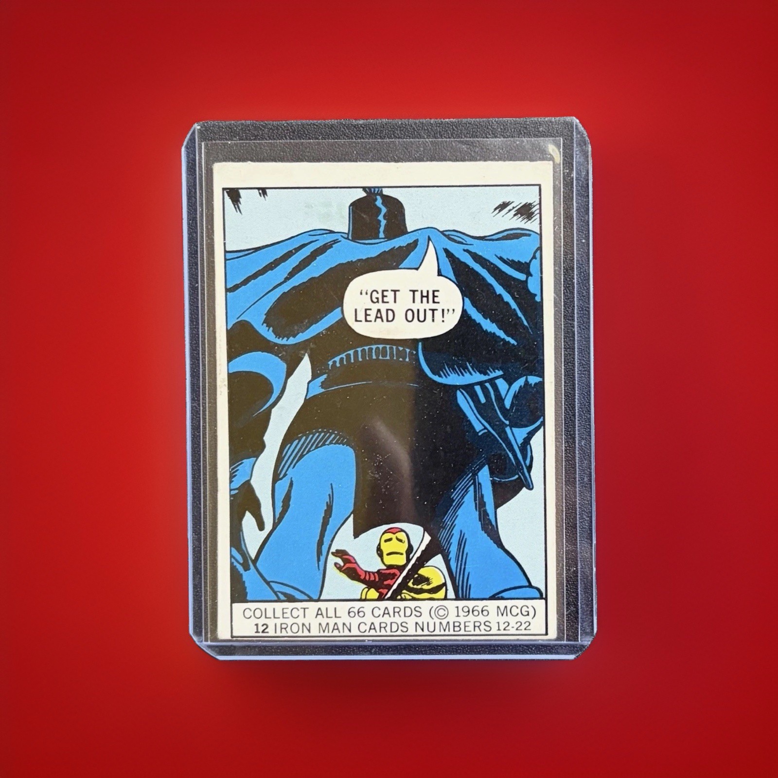 1966 DONRUSS MARVEL SUPER HEROES #12 Iron Man Rookie Card
