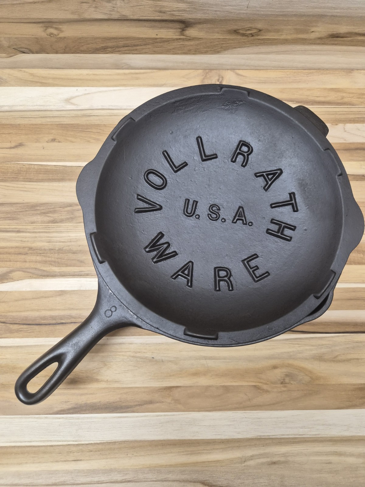 Vtg Vollrath #8 Cast Iron Chicken Fryer Deep Skillet & Fully Marked Lid Restored