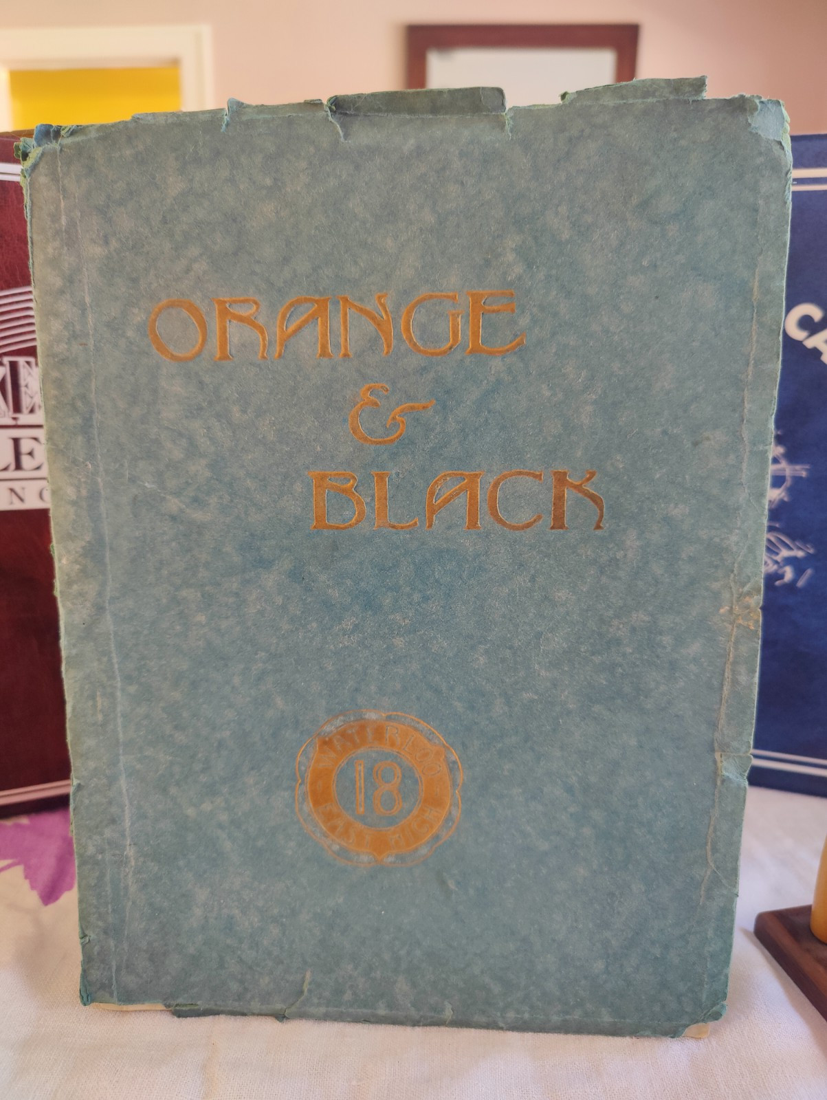 1918 East Waterloo High School Yearbook - Orange and Black - Iowa 