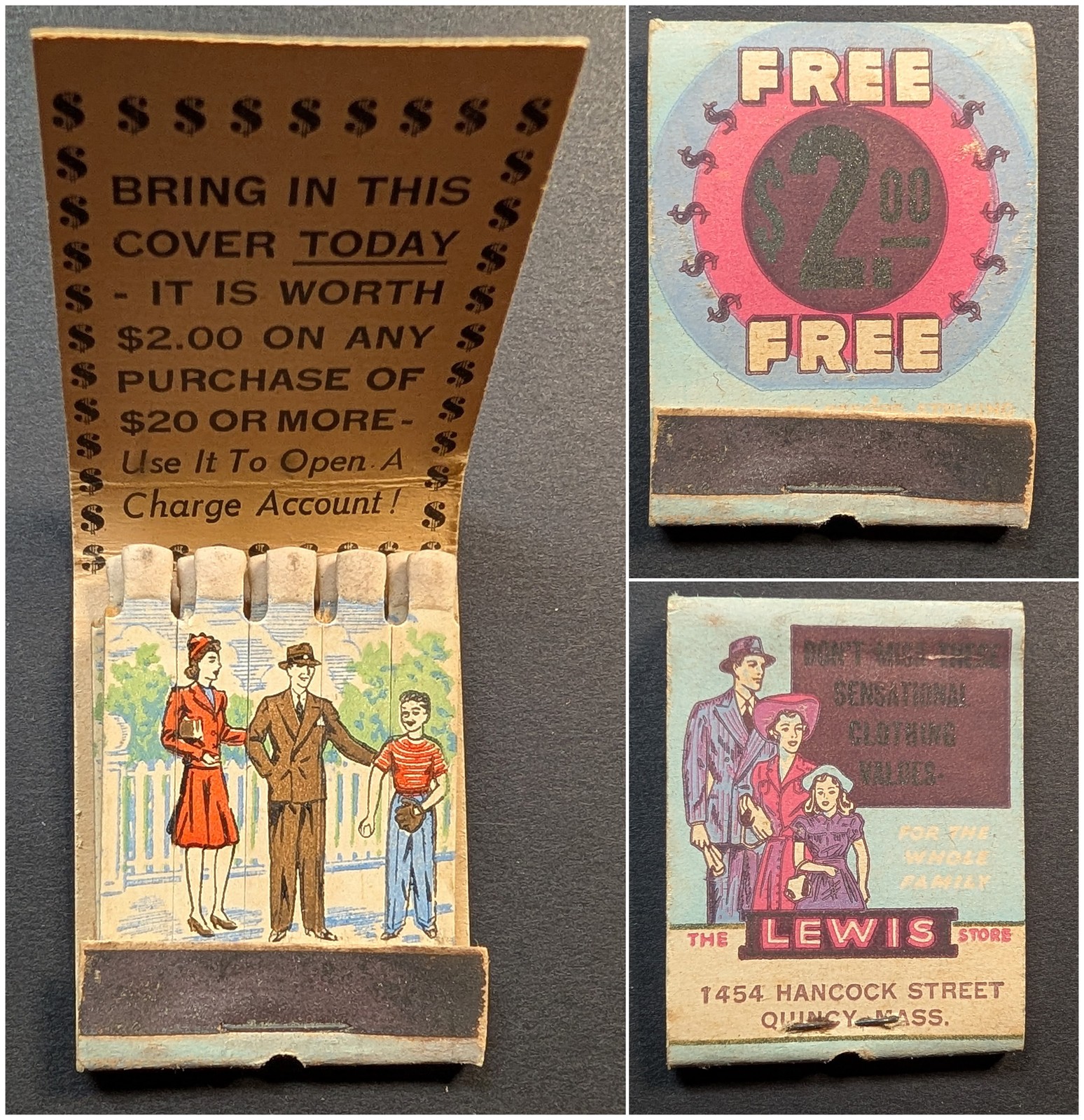 Feature Matchbook The Lewis Store Quincy MA