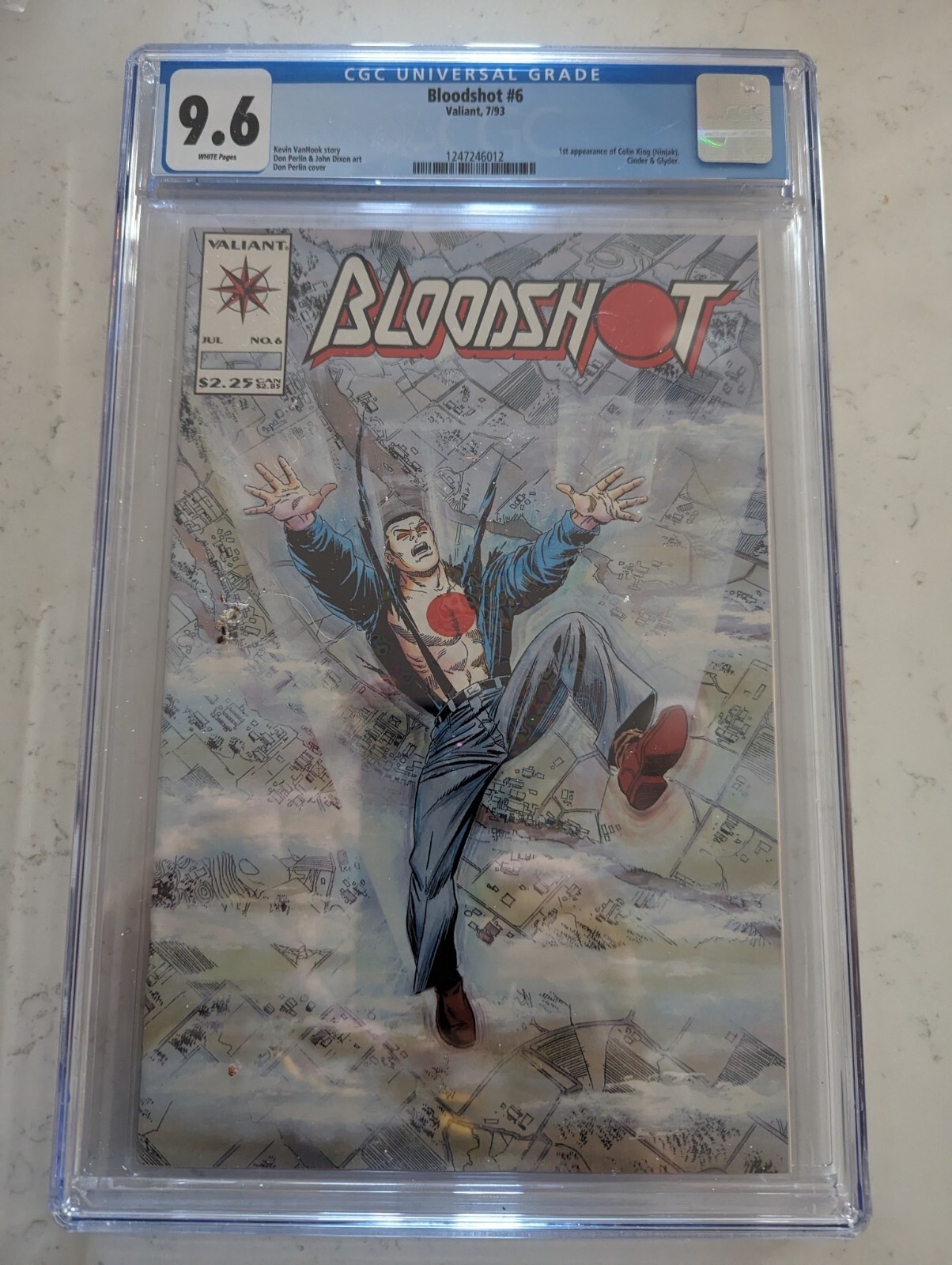 Bloodshot #6 - CGC 9.6 - 1st Ninjak & Colin King - WHITE Pages Bloodshot #6 - CGC 9.6 - 1st Ninjak & Colin King - WHITE Pages