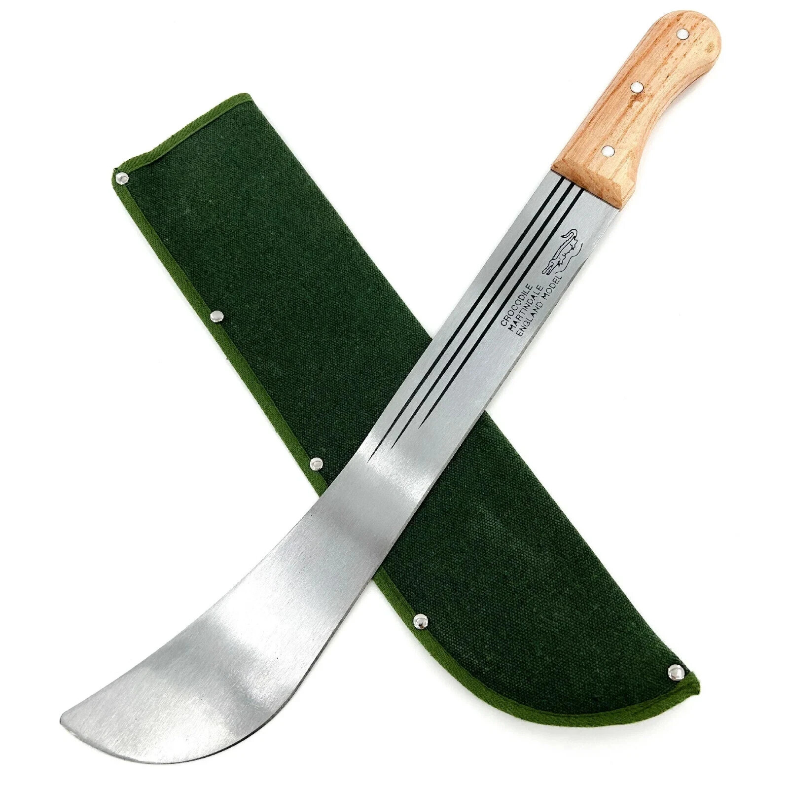Caribbean Panga Machete - Metal Blade With Canvas Sheath Overall 24\ Caribbean Panga Machete - Metal Blade With Canvas Sheath Overall 24\