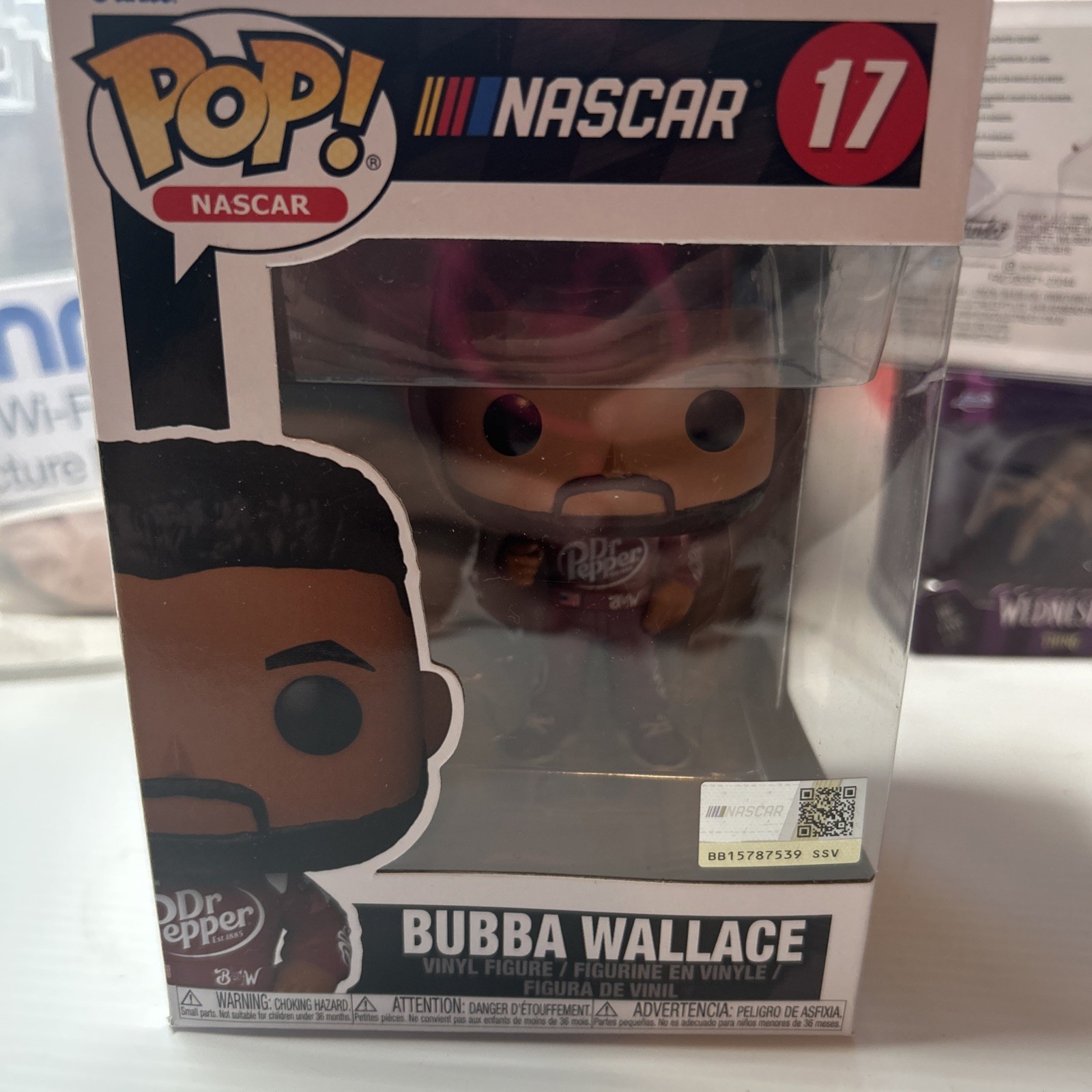 Funko Pop NASCAR 17 - NASCAR - Bubba Wallace Vinyl Figure Brand New in Box Coll