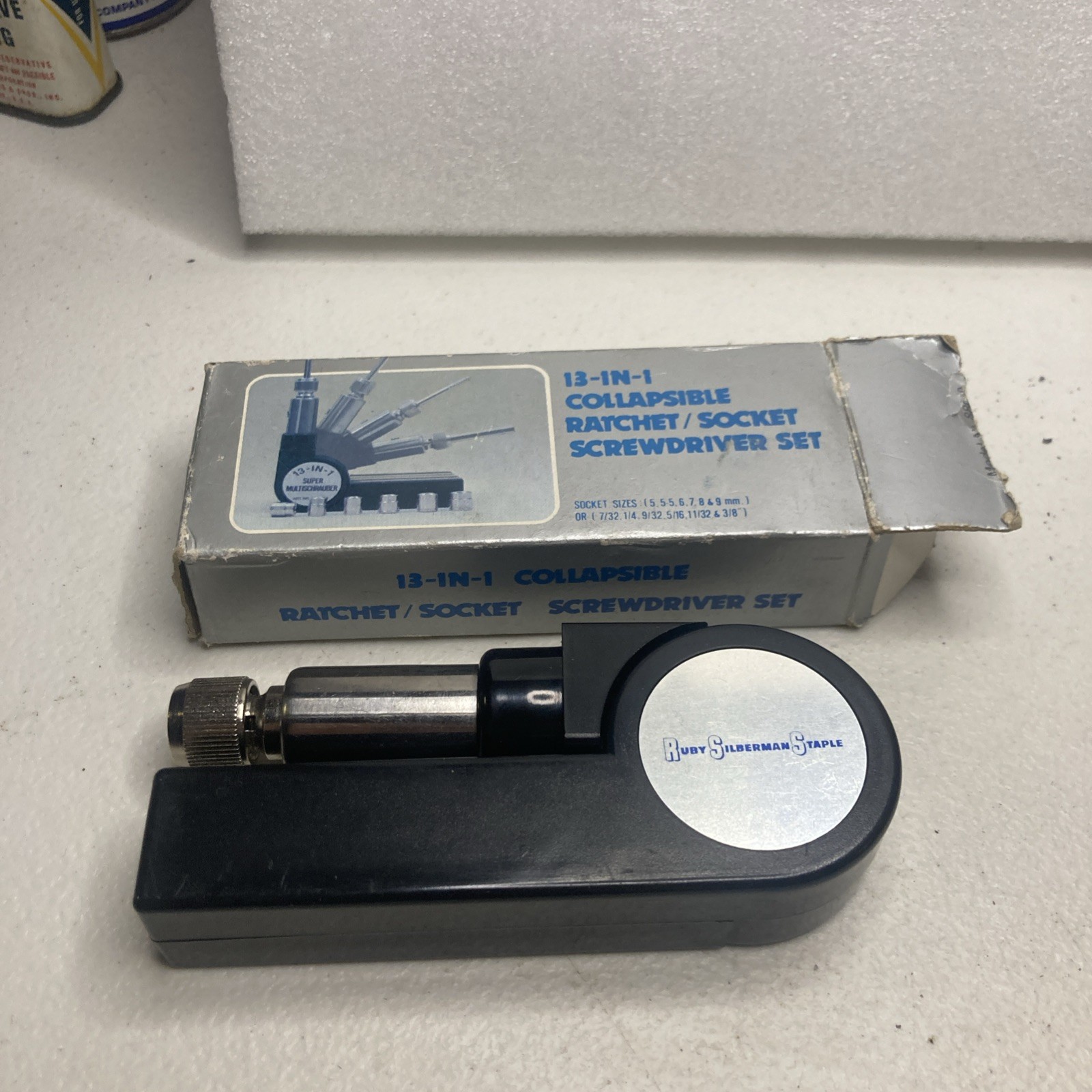 1980s Vtg. 13 IN 1 Collapsible Ratchet/Socket Screwdriver Set. -G