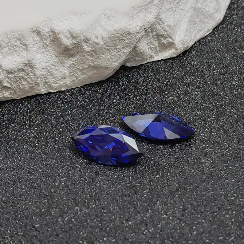 Natural Blue Sapphire 2 Pcs Marquise Cut Certified Loose Gemstone