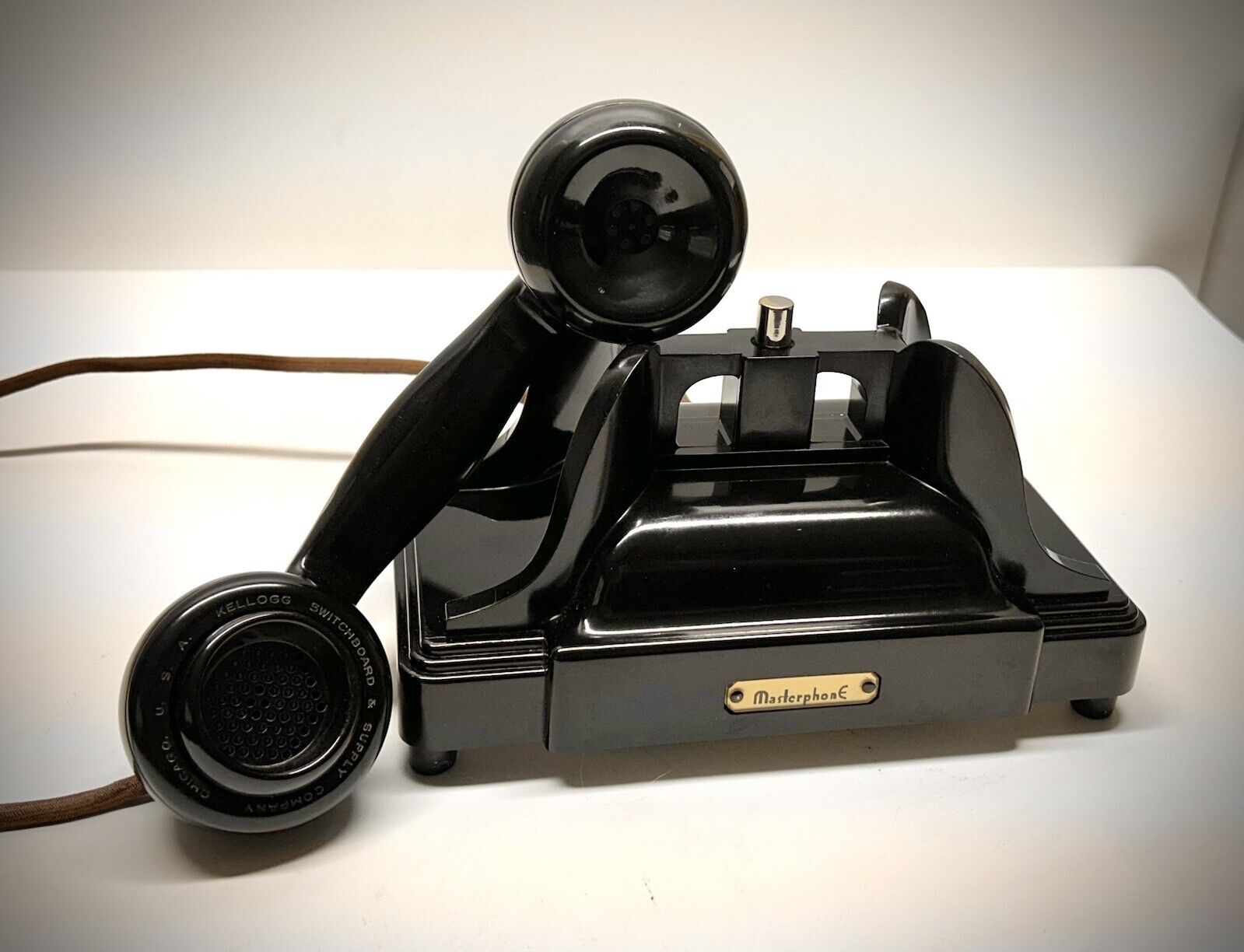 Super Art Deco 1930s Kellogg Antique Vintage Telephone 900 Pyramid Masterphone