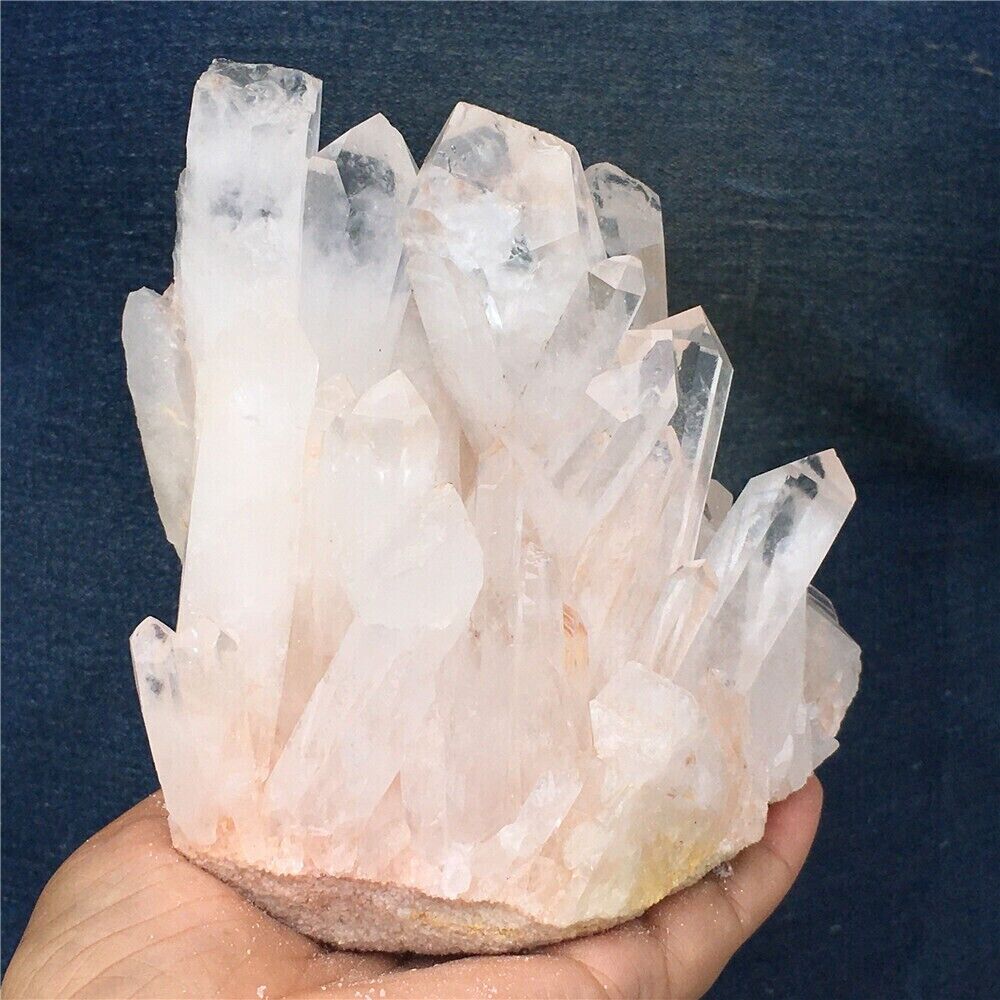 2. 6 LB Natural Clear Quartz Cluster Crystal Mineral Specimen - Madagascar