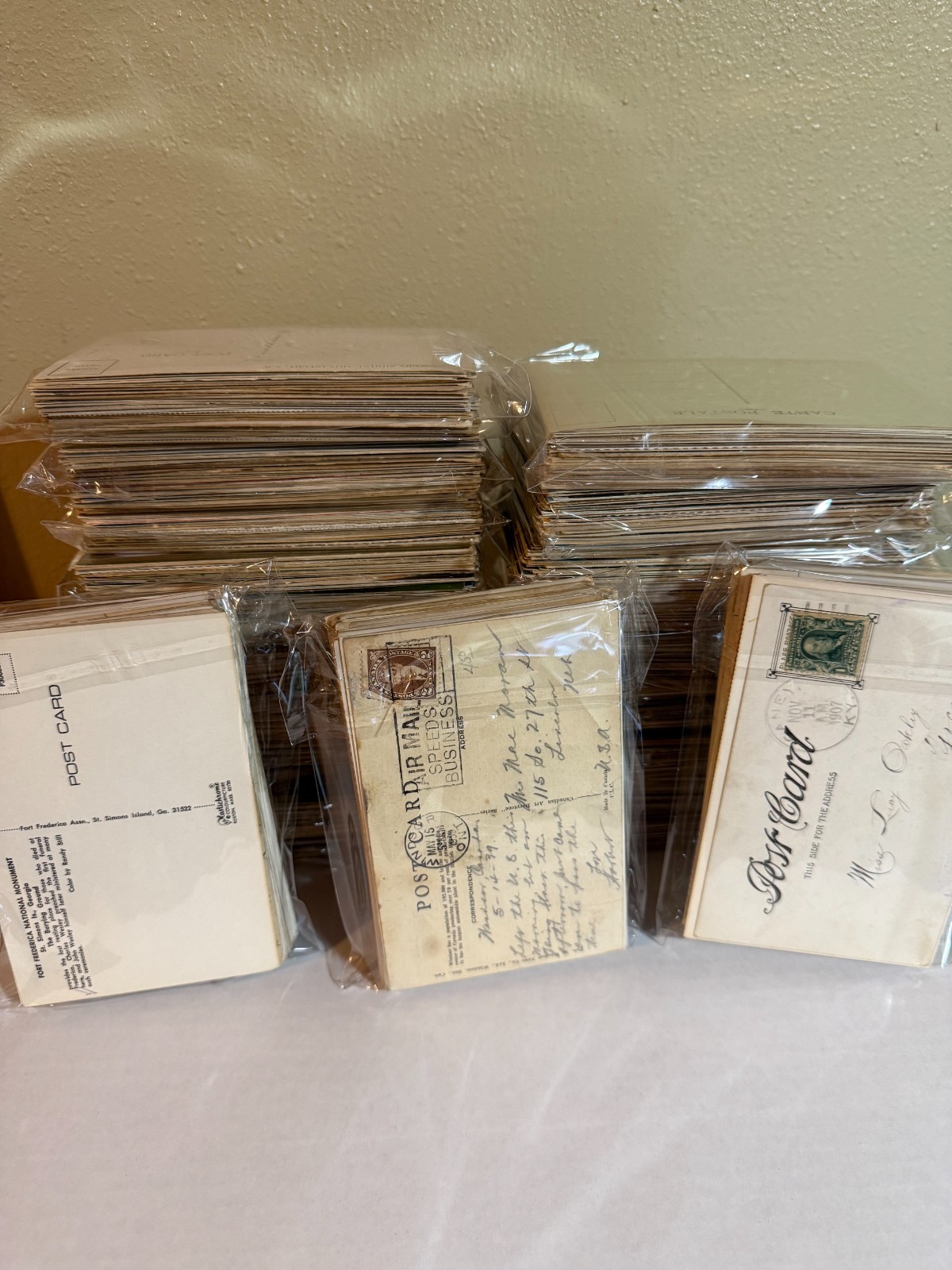 300 Vintage Postcards Lot Pre-1945 Mixed States Countries Topics - No Chrome