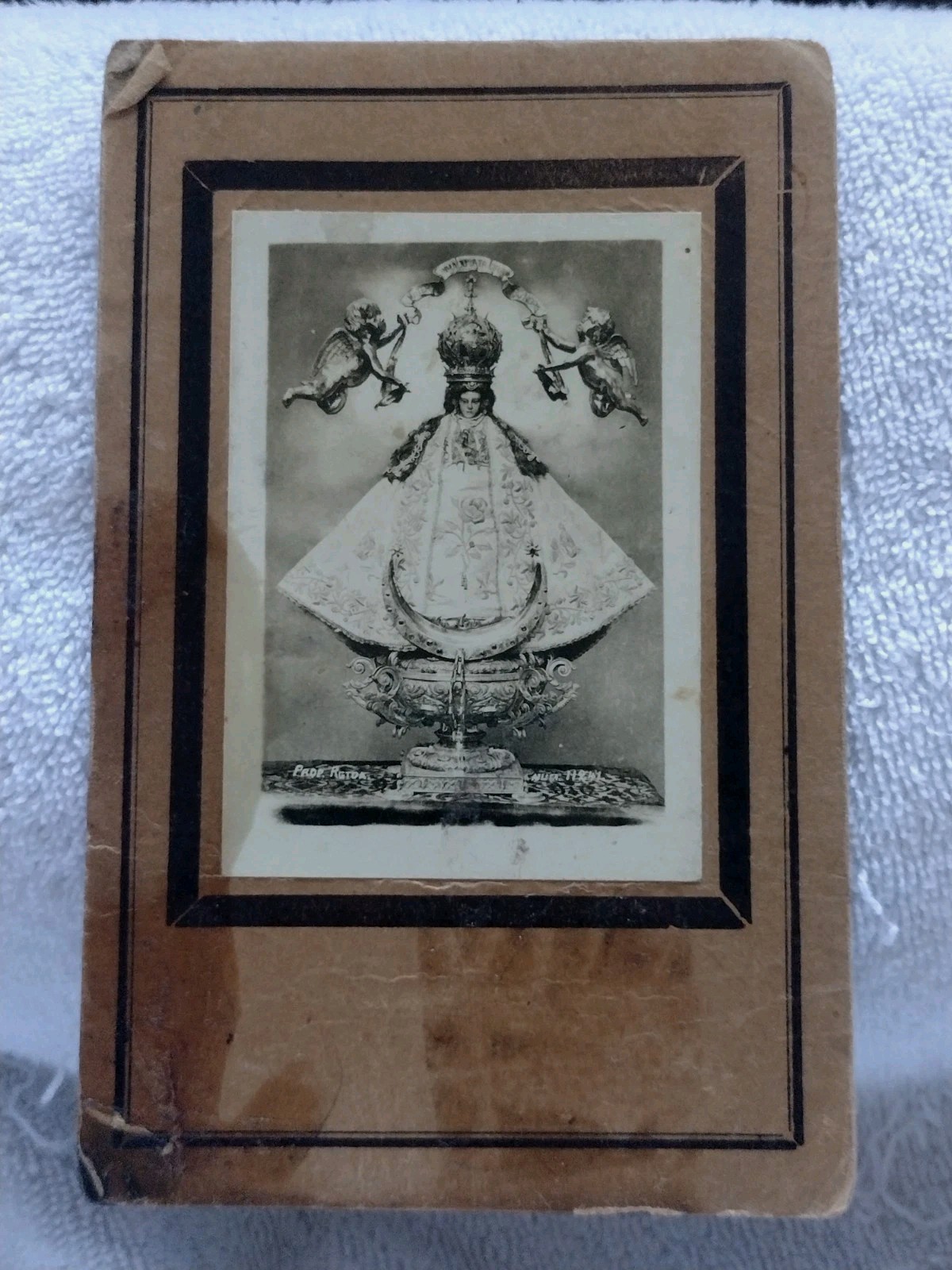 Vtg Original Authentic Our Lady of San Juan de los Lagos Photo Cabinet Card