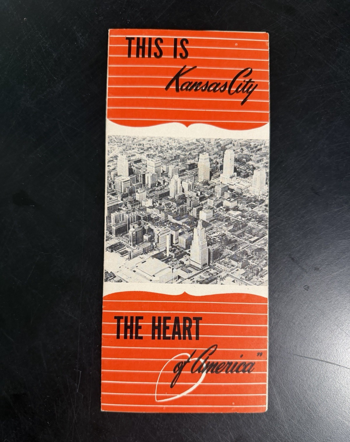 This Is Kansas City: The Heart of America Folding Travel Brochure Pamphlet