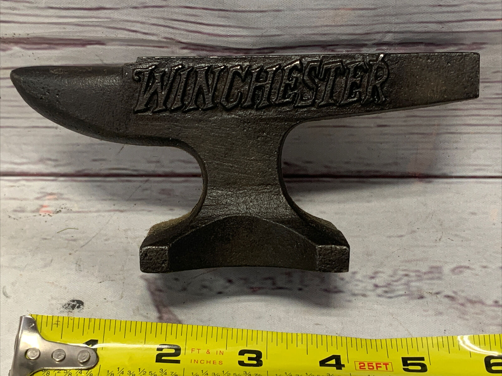 Winchester Rifles Anvil Solid Metal Cast Iron Paper Weight SAME DAY SHIPPING