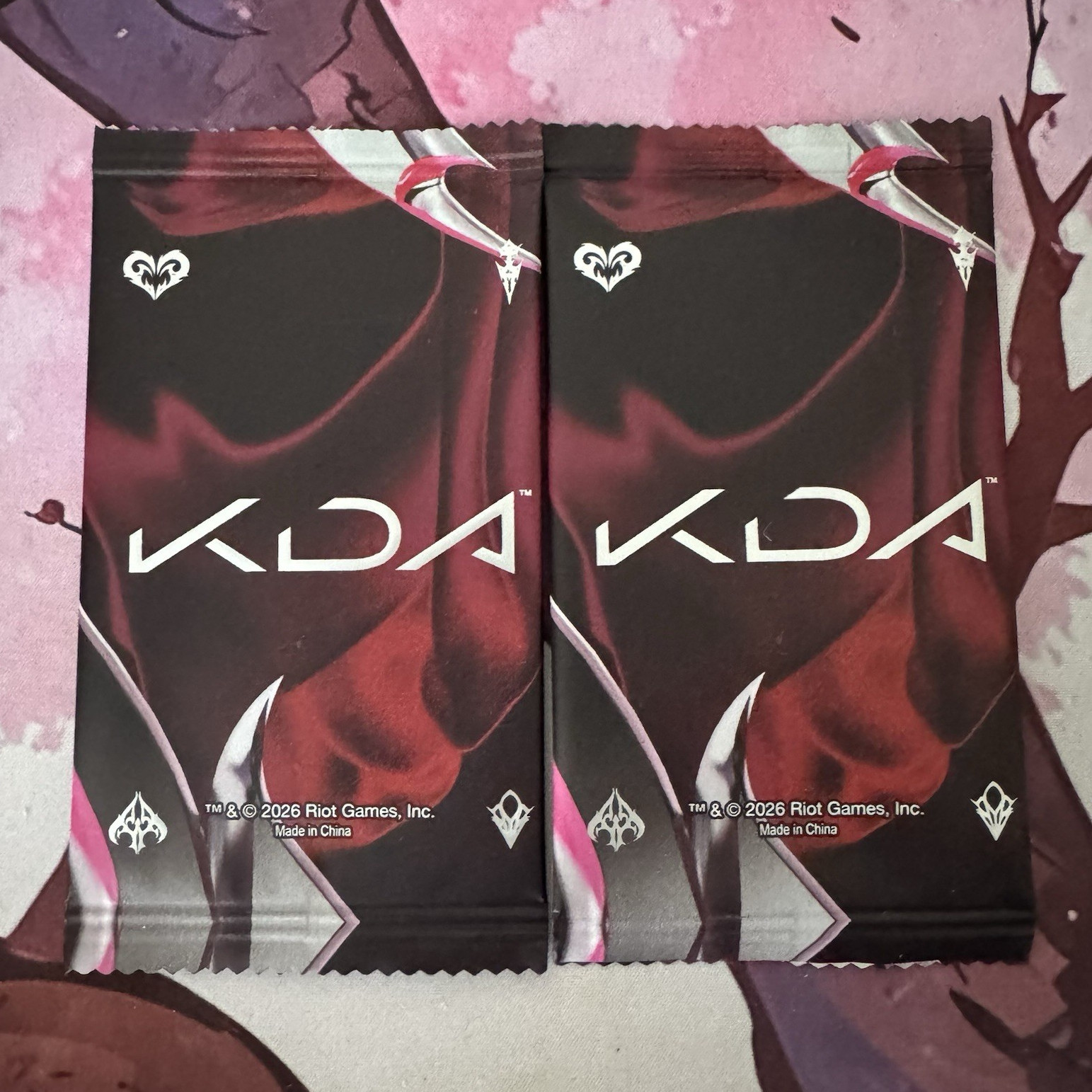 K/DA x League of Legends Riot Games Trading Card Set of 2 Unopened Cards